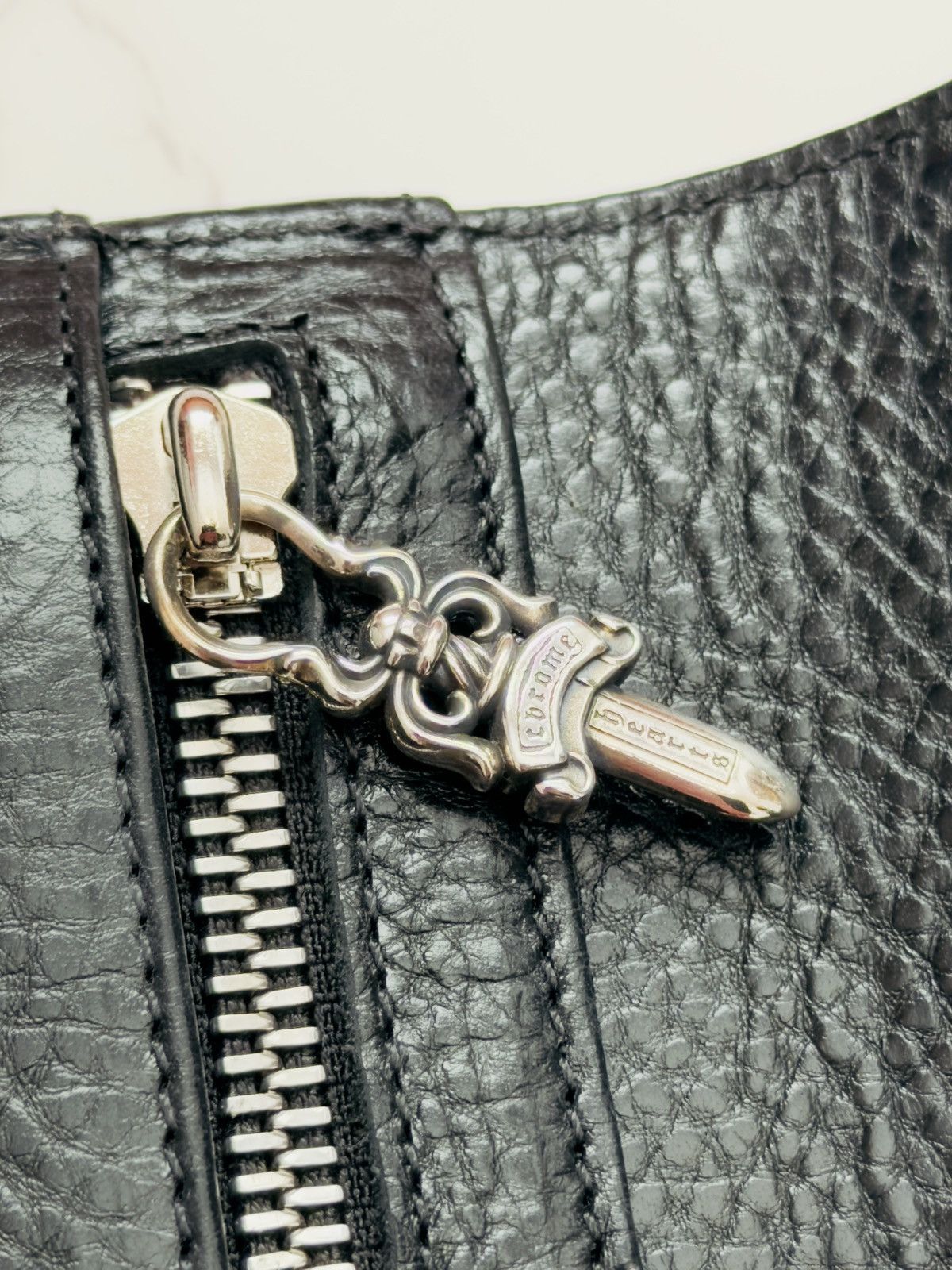 Chrome Hearts Chrome Hearts Wave Leather Wallet with Dagger Size ONE SIZE - 6 Thumbnail