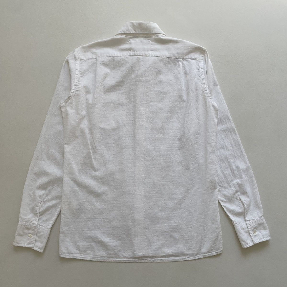 Maison Margiela S/S 03 White Grid Boucle Cotton Shirt Size US M / EU 48-50 / 2 - 12 Thumbnail