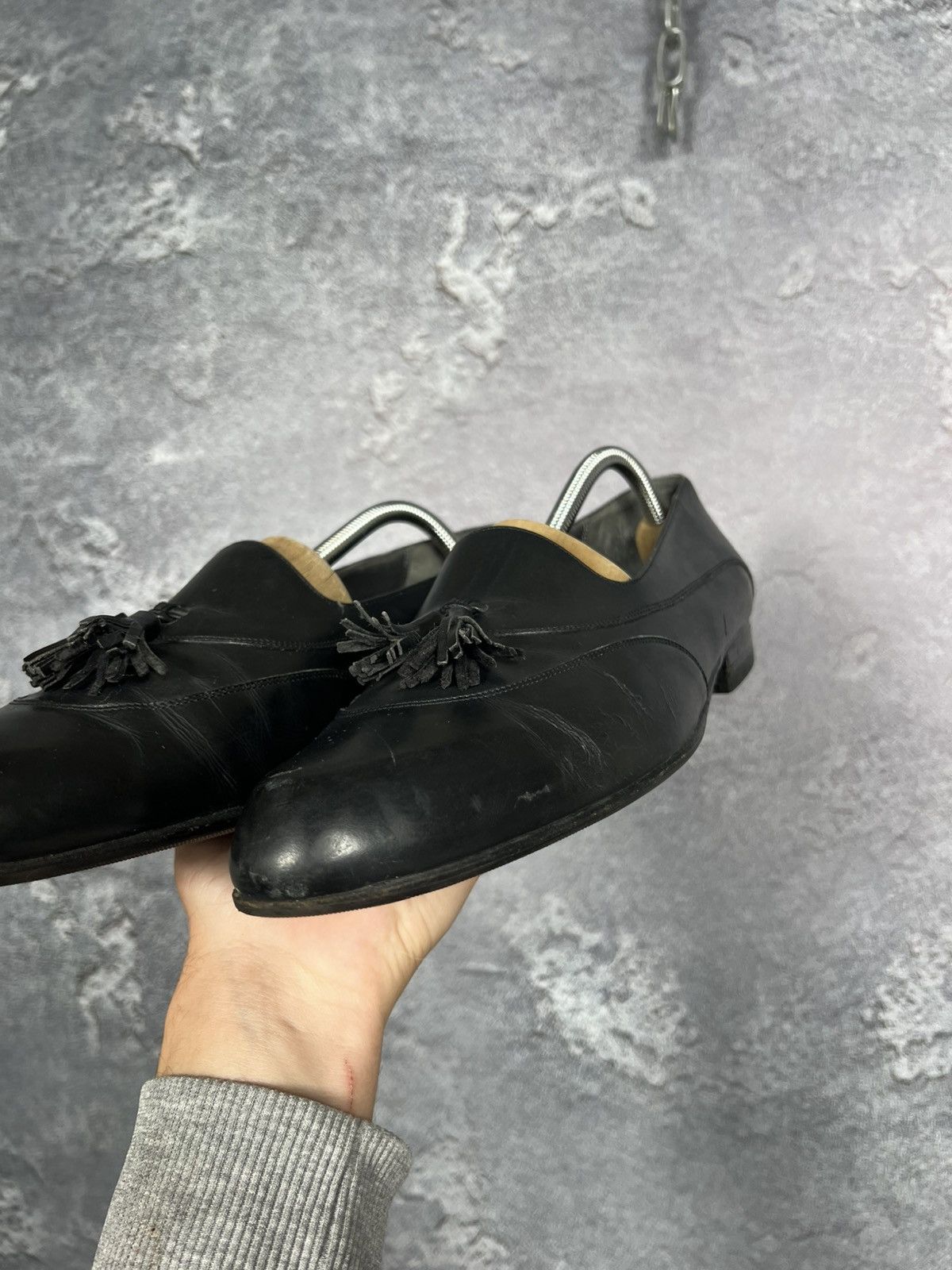 Versace Rare Vintage Gianni Versace Kittie Leather Loafers Shoes Size US 9 / EU 42 - 9 Thumbnail