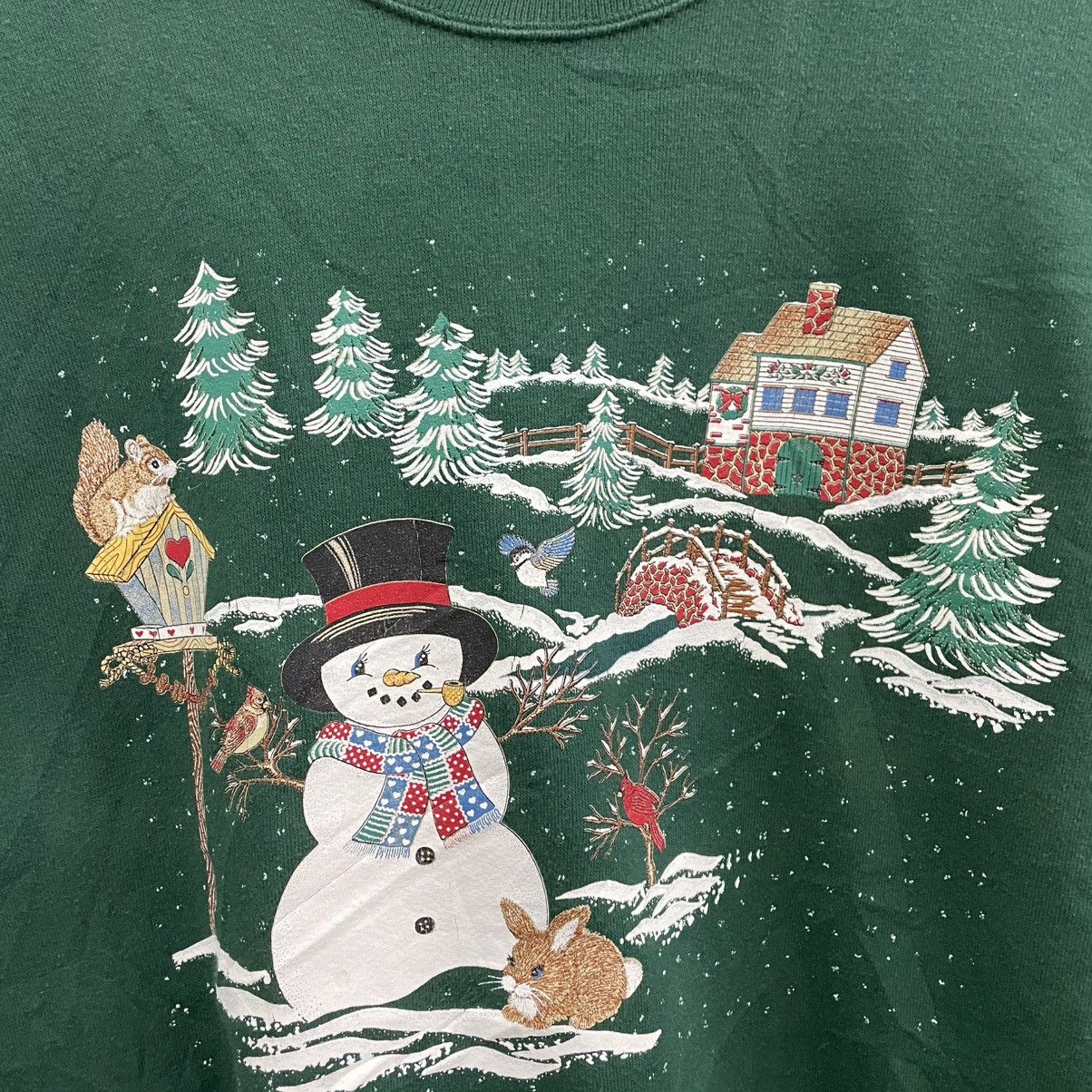 Vintage 🔥Vintage 90s Endless Design Art Of Christmas Sweatshirts Size US M / EU 48-50 / 2 - 6 Thumbnail
