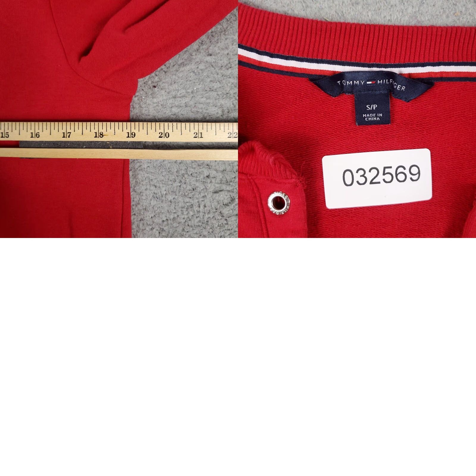 Tommy Hilfiger Womens Small Sweater Tommy Hilfiger Red Casual Pullover Sweatshirt Size S / US 4 / IT 40 - 8 Thumbnail