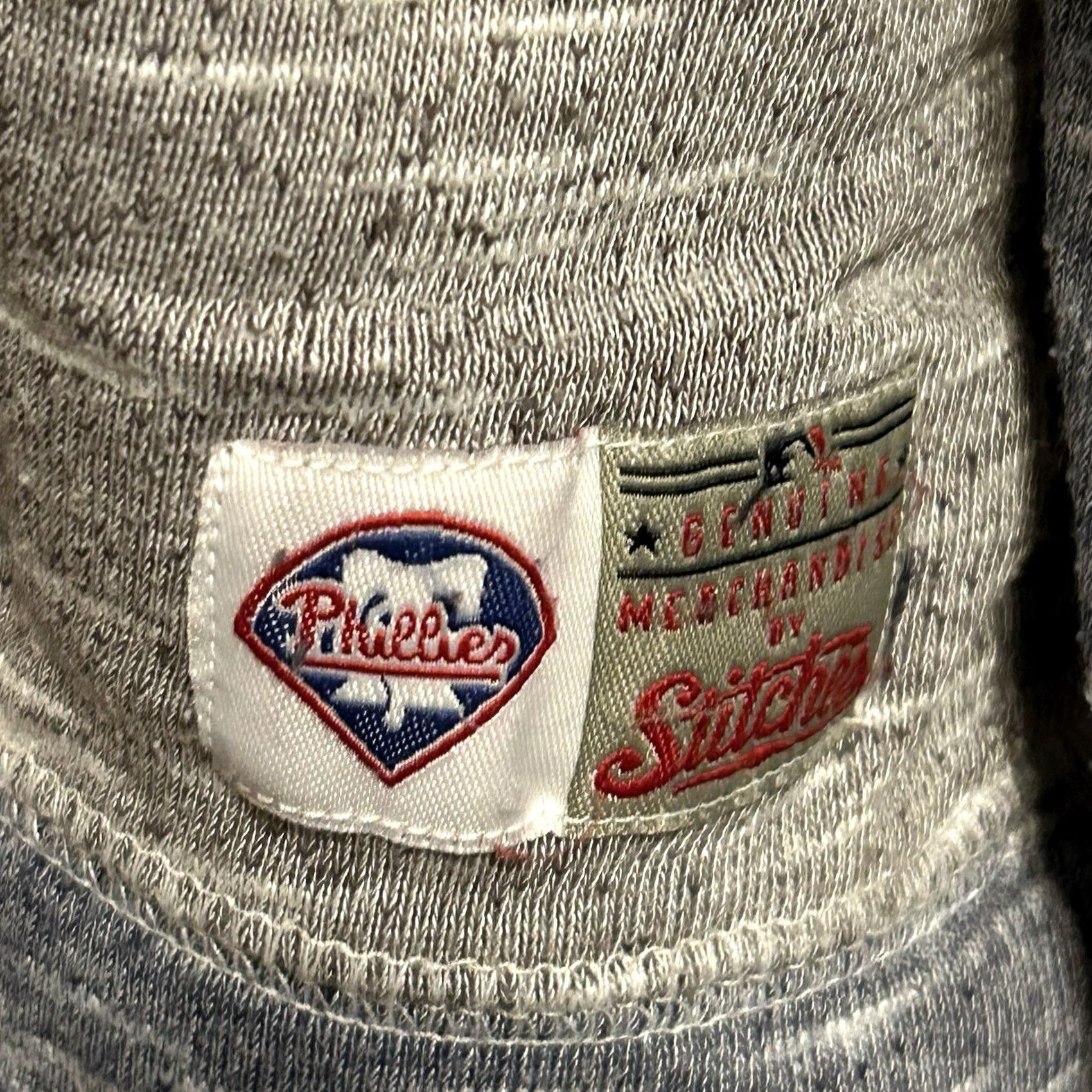 Vintage Philadelphia Phillies Hoodie Pullover Men XL Two Tone Gray Kangaroo Pocket Shirt? Size US XL / EU 56 / 4 - 6 Thumbnail