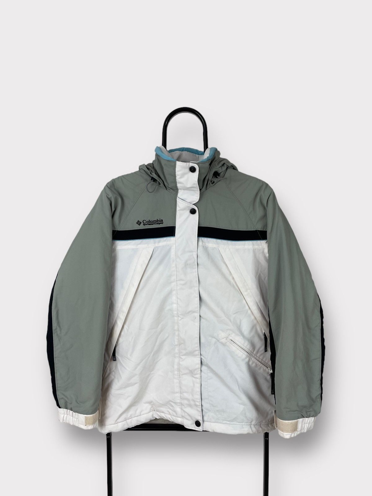 Chemise à Carreaux Vintage Columbia - Taille M, Vert, Manches Courtes - Occasion Bon état (8.5/10)