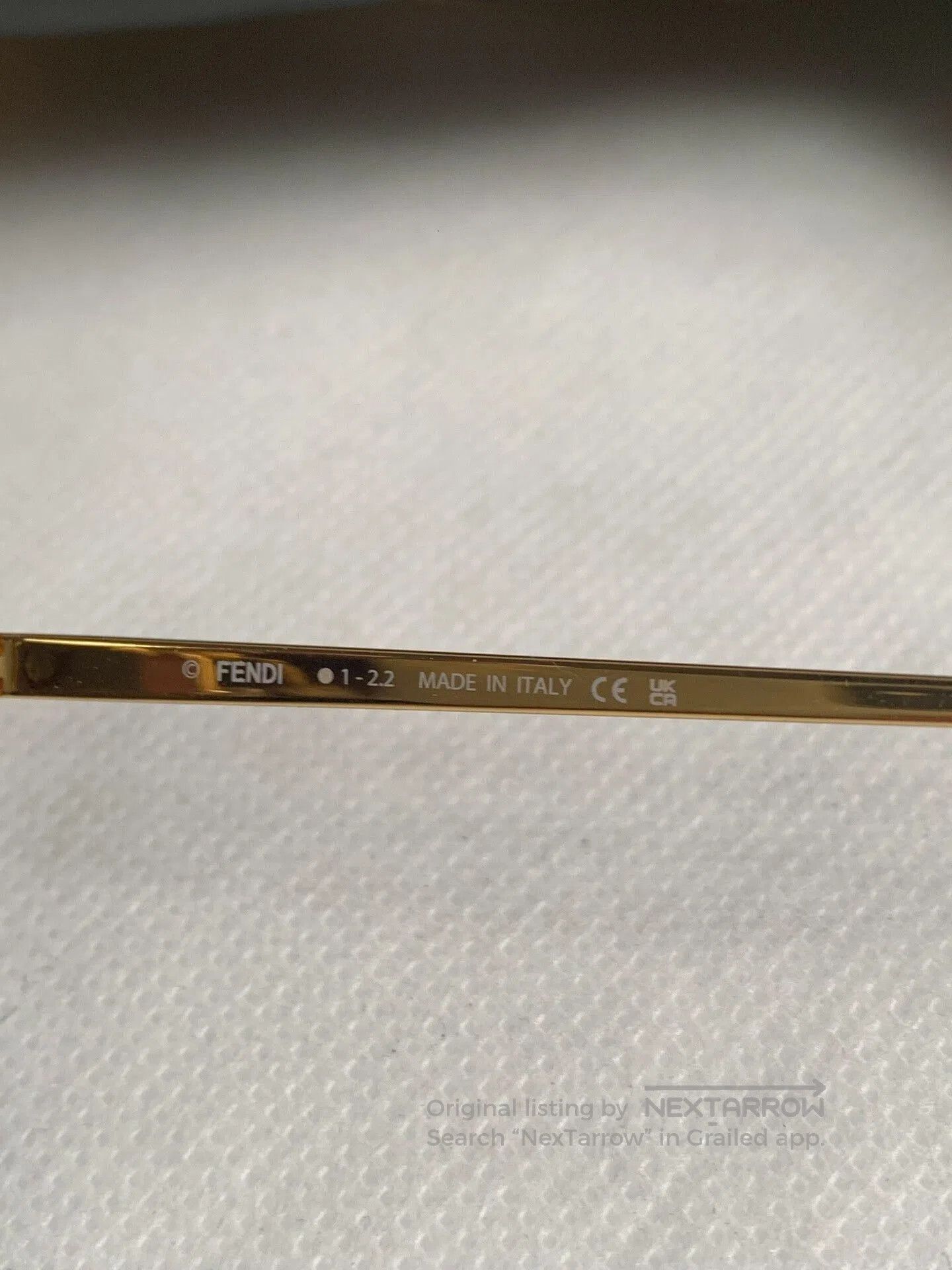 Fendi FENDI Gold Frame Sunglasses. Size ONE SIZE - 7 Thumbnail