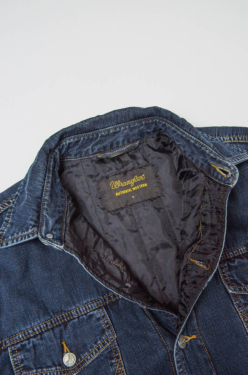 Wrangler Wrangler Authentic Western Denim Jacket Lined – Dark Blue Size US S / EU 44-46 / 1 - 7 Thumbnail