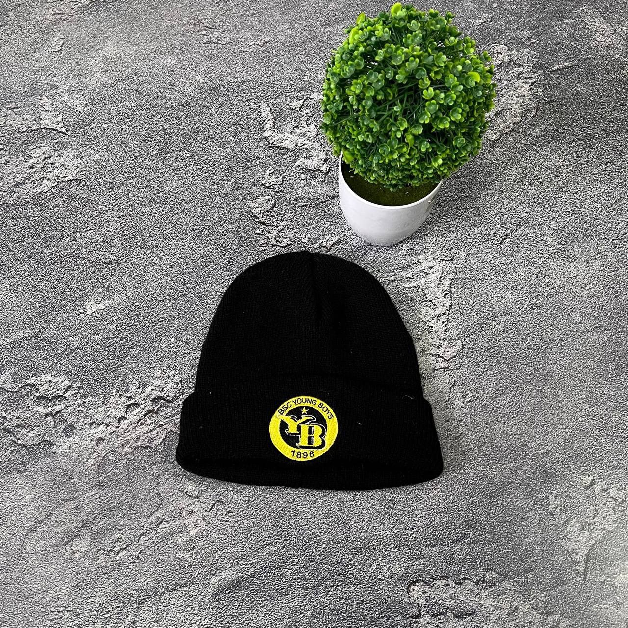 Vintage YB Beanie Logo BSC Young Boys Black AG UniSex Hat Size ONE SIZE - 1 Thumbnail