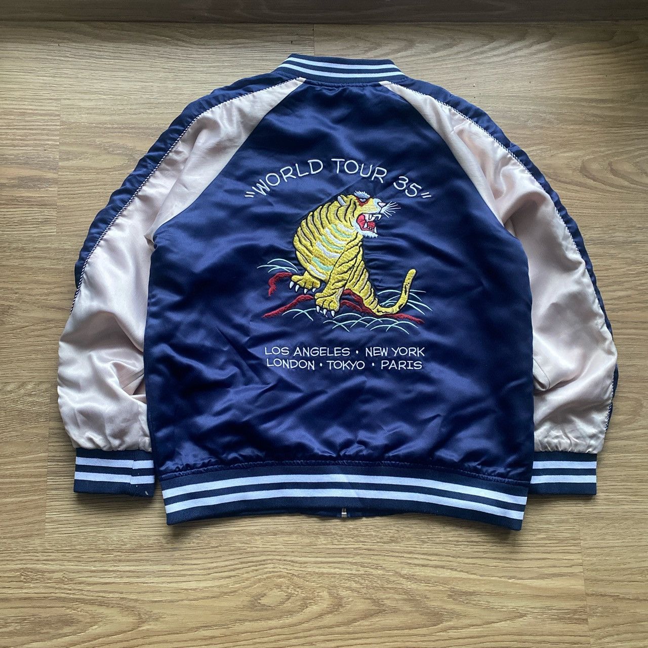 Stussy Vintage Rare Stussy Varsity Bomber Jacket Size US XS / EU 42 / 0 - 2 Thumbnail