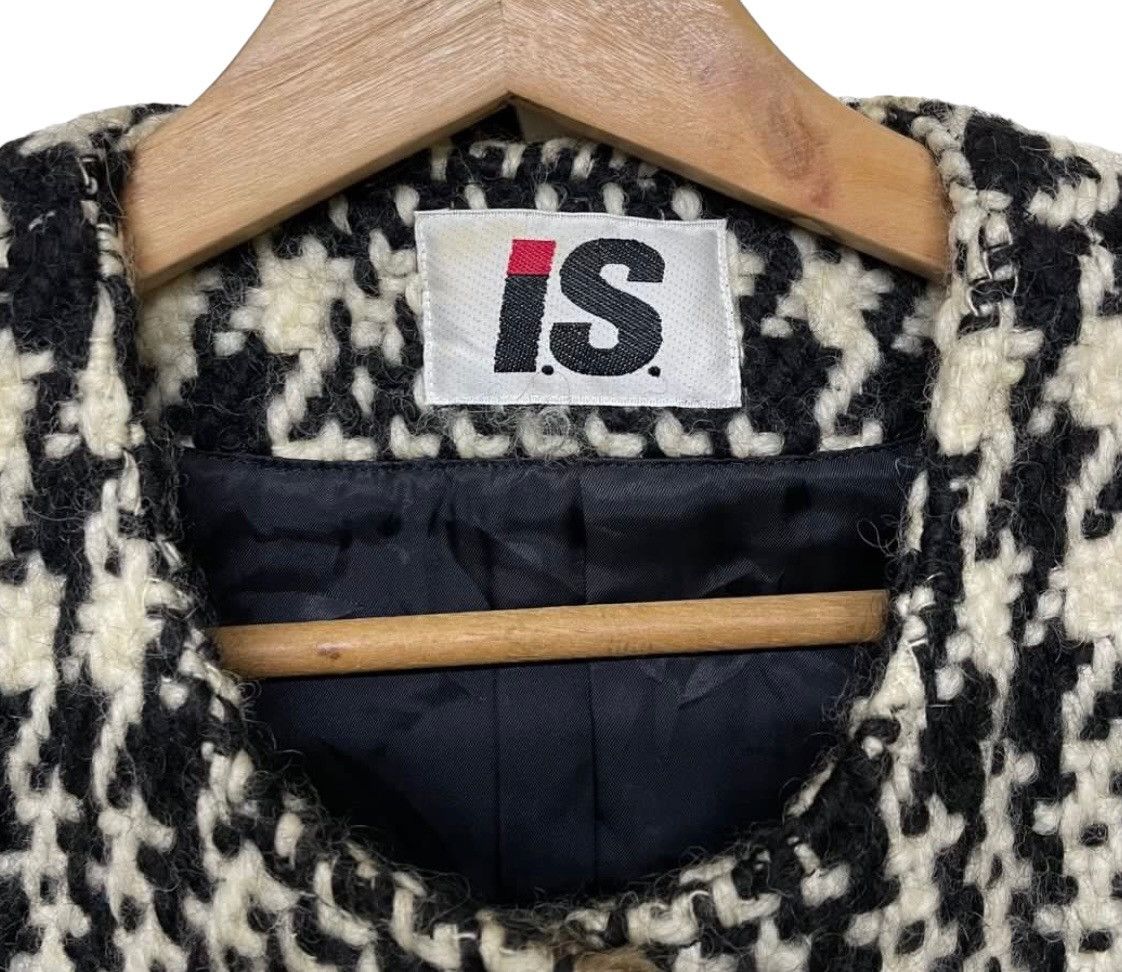 Issey Miyake × Japanese Brand × Vintage Vintage IS Issey Miyake Houndstooth Knit Women’s Coat Size S / US 4 / IT 40 - 2 Thumbnail