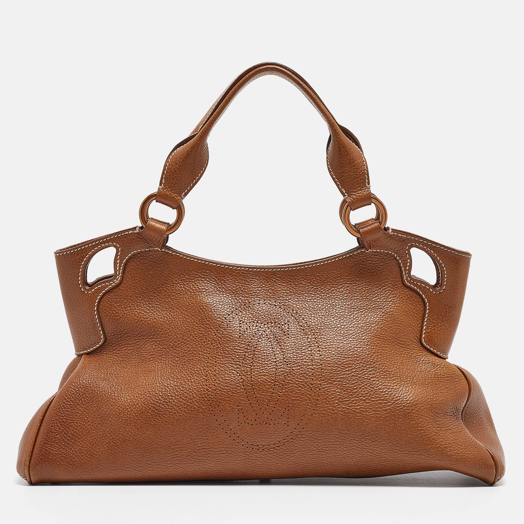 image of Cartier Brown Leather Small Marcello De Tote, Women's