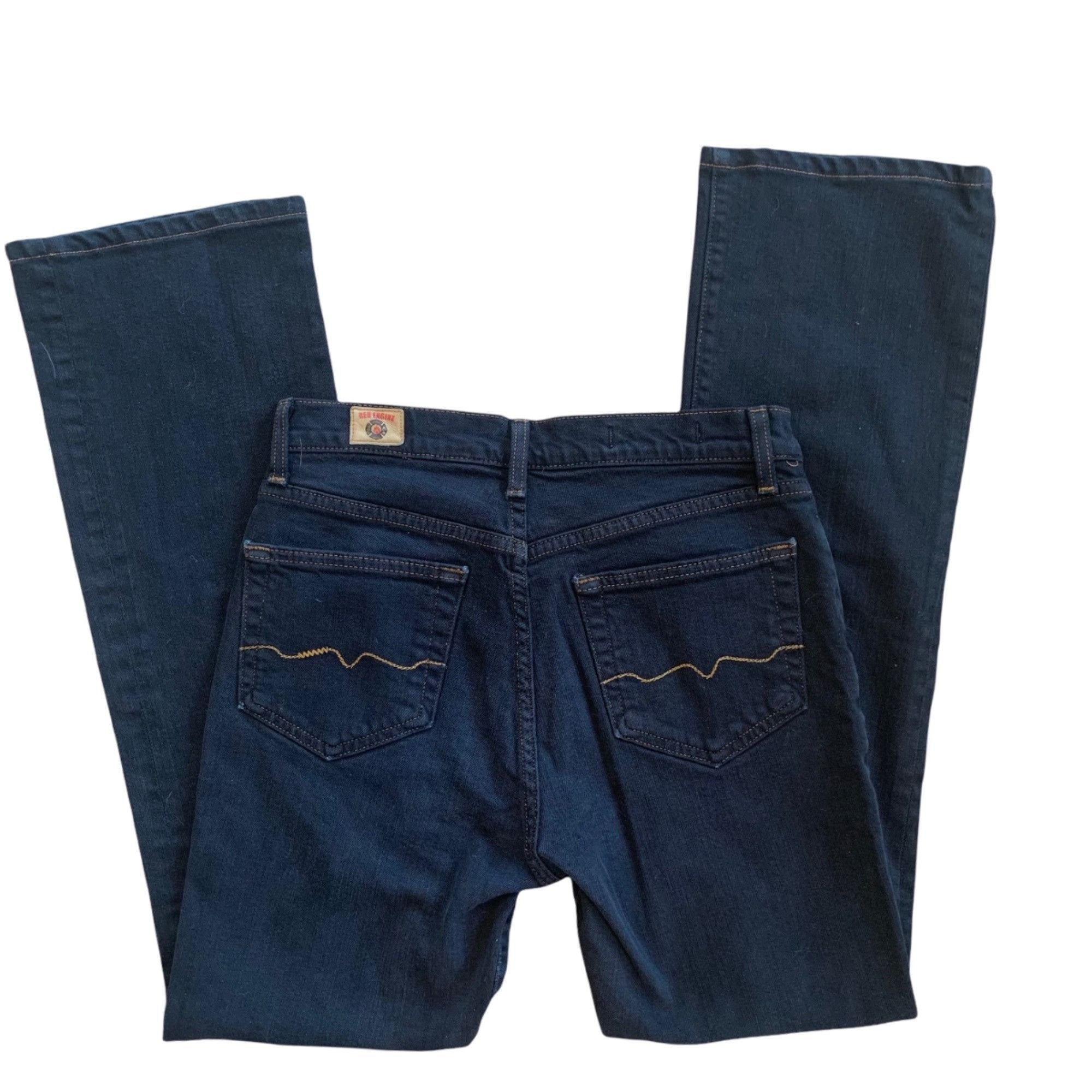 Vintage Red Engine Dark Wash "Vintage" Original Denim Rockabilly Jea Size 27" / US 4 / IT 40 - 4 Thumbnail