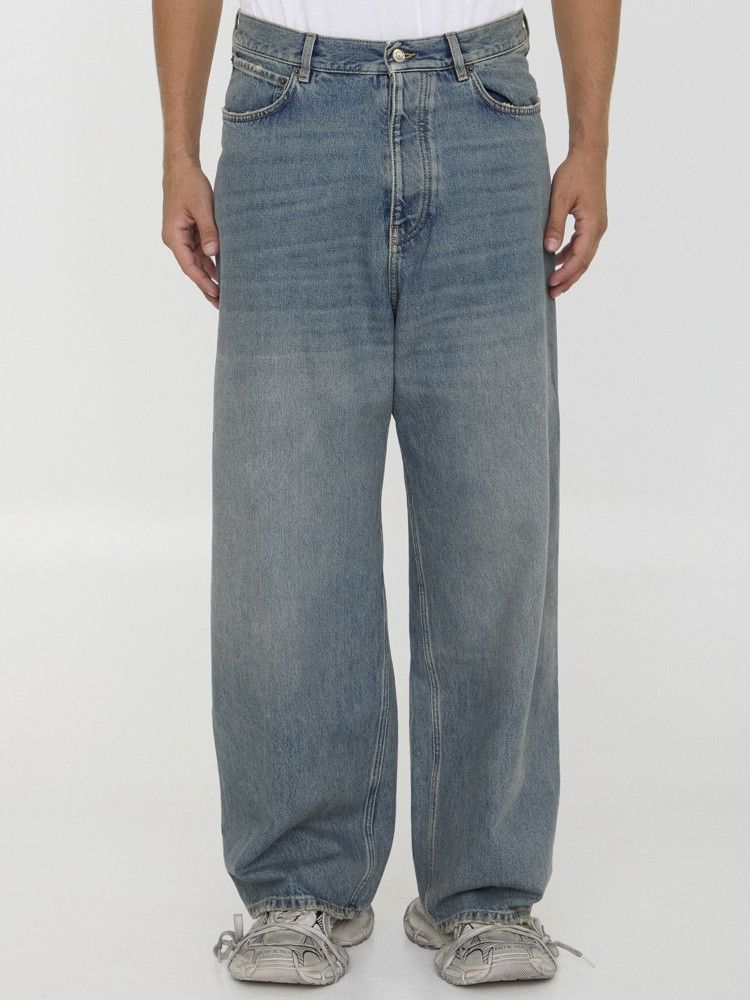 Balenciaga o1w1db11225 Baggy Pants in Blue Size US 32 / EU 48 - 2 Thumbnail