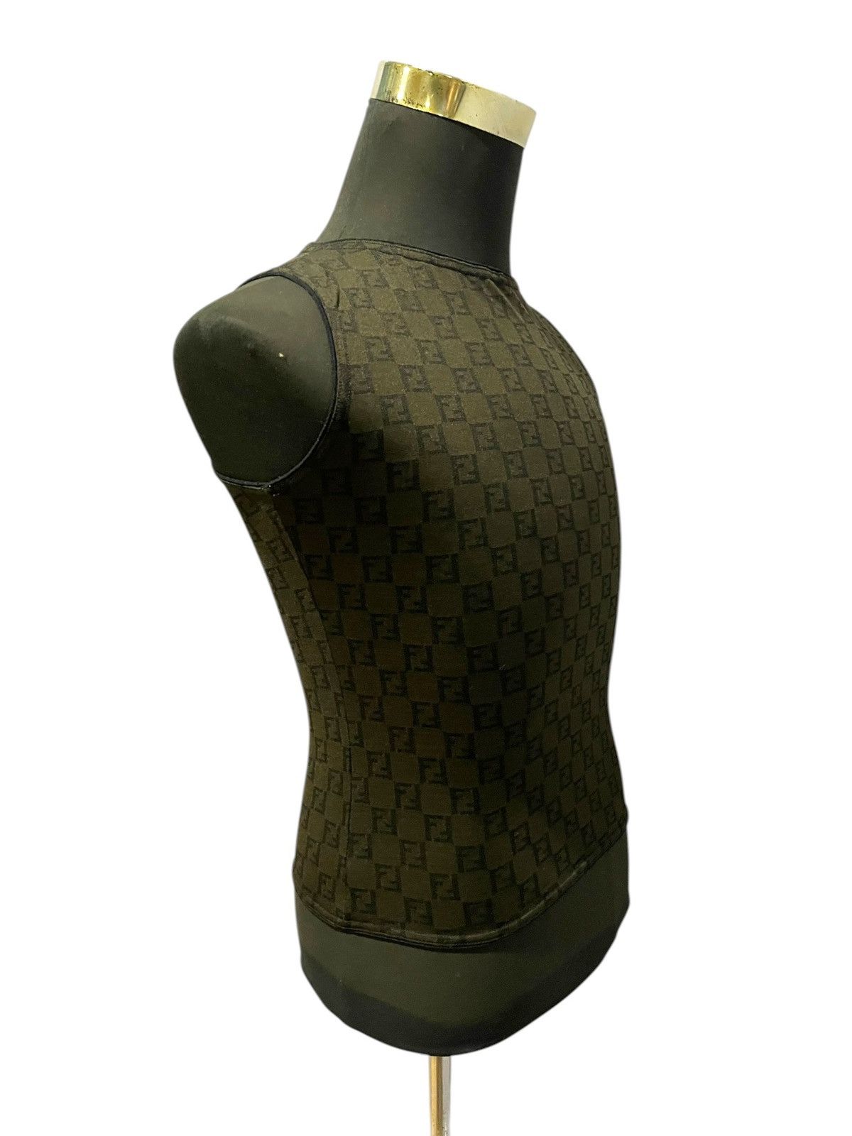 Fendi Fendi Monogram Luxury Iconic Retro Vintage 80/90s Tank Tops Size M / US 6-8 / IT 42-44 - 11 Thumbnail