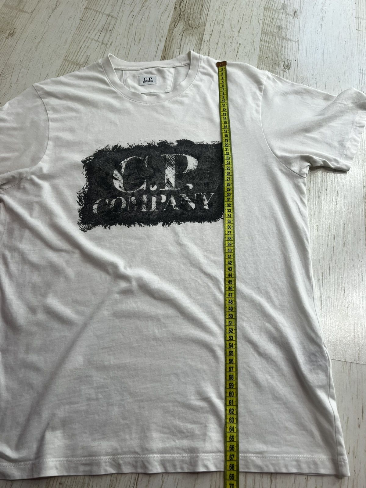 C.P. Company C.P. Company White Logo T-Shirt Size M Lightweight Cotton Size US M / EU 48-50 / 2 - 15 Thumbnail