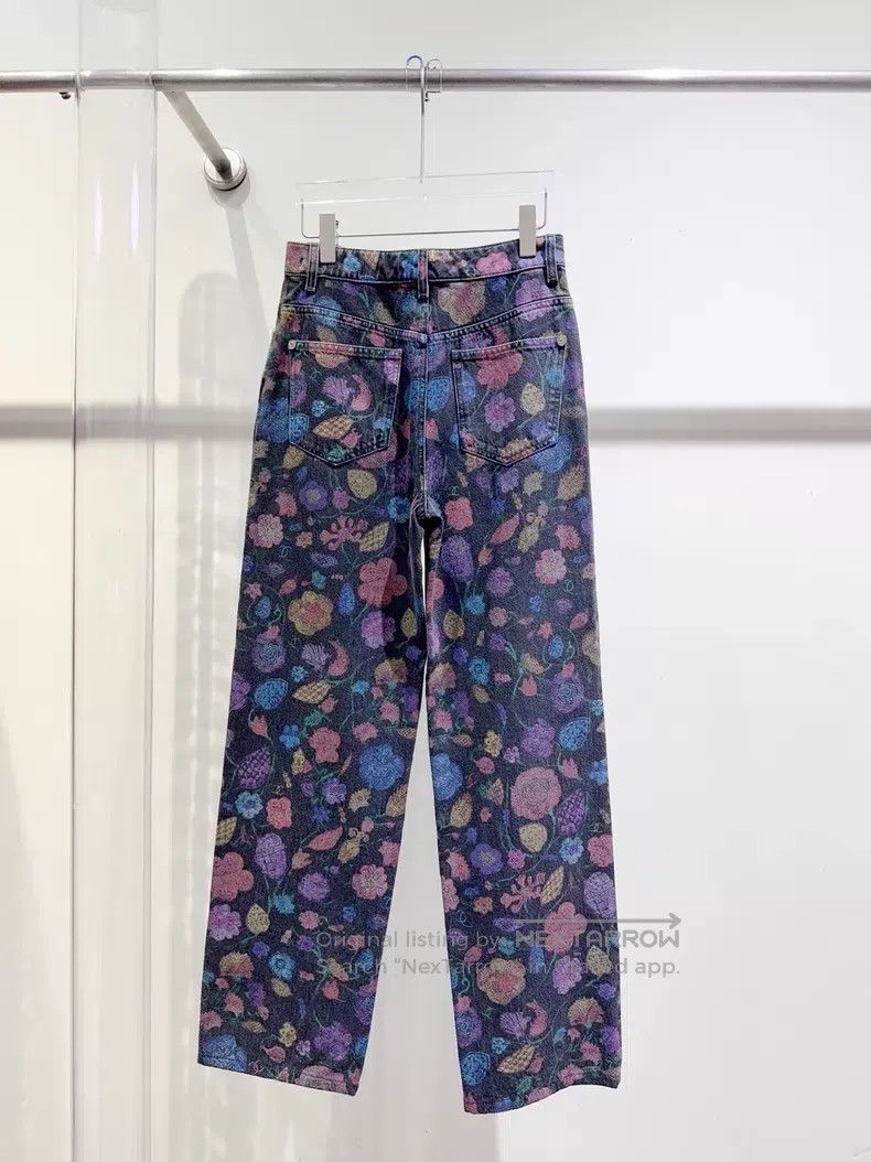 Chanel Chanel 21A colourful floral jeans Size 24" / US 00 / IT 34 - 3 Thumbnail