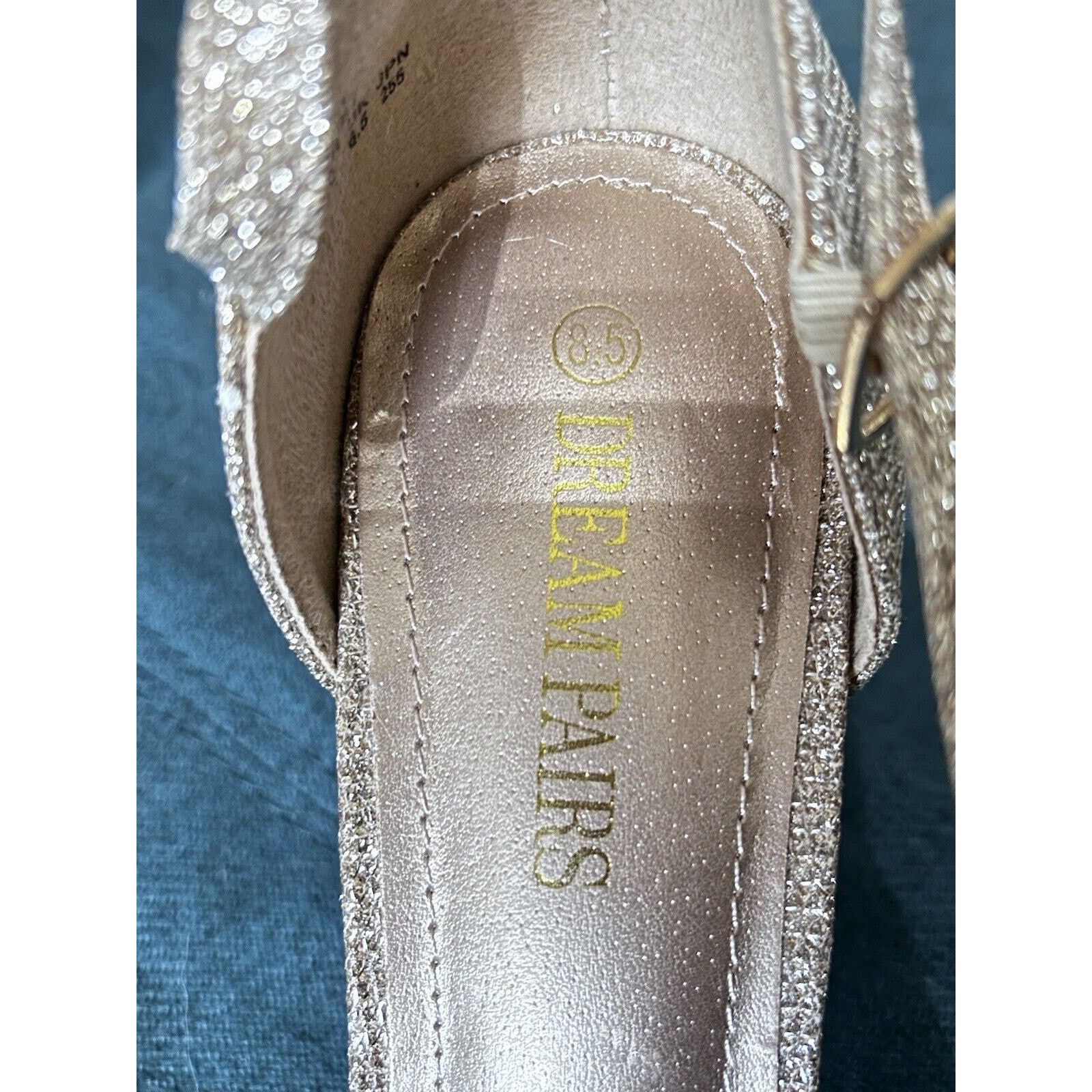 Other DREAM PAIRS Wmn Open Toe Med Heel Sandals Party Shoes Sz 8.5 Size US 8.5 / IT 38.5 - 6 Thumbnail