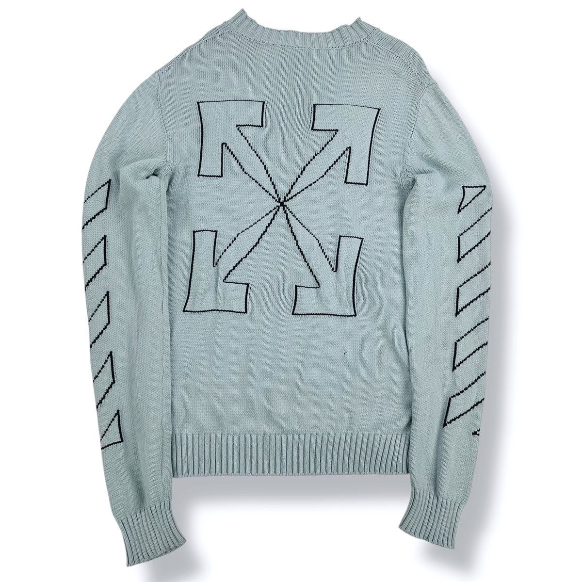 Off-White Off-White Arrows Dusty Blue Sweater Size US L / EU 52-54 / 3 - 2 Thumbnail