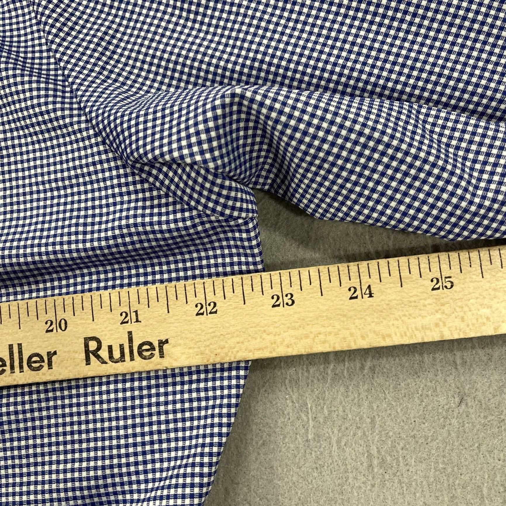 Mizzen+Main Mizzen+Main Shirt Mens M Blue Check Leeward Stretch Button-Up Casual, Business Vintage No (adjust not allowed to add new info) Size US M / EU 48-50 / 2 - 7 Thumbnail