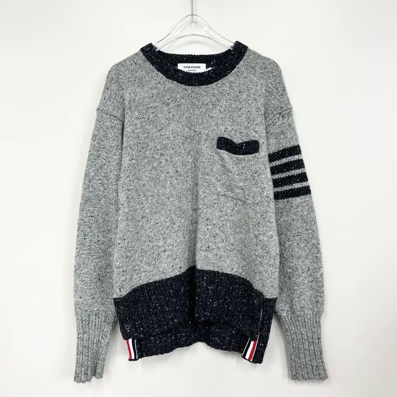 Thom Browne Thom Browne Gray Women's Sweater 0089 Size M / US 6-8 / IT 42-44 - 1 Thumbnail