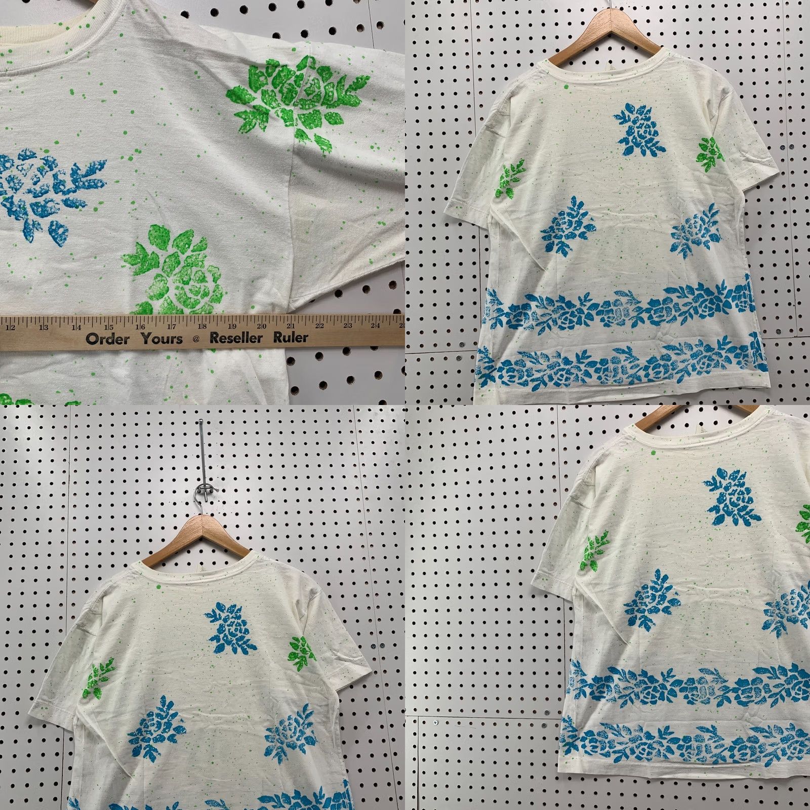 Vintage VINTAGE Floral AOP Shirt White L Womens 90s Flower All Over Print 21x25 Single Stitch Shirt Women Size L / US 10 / IT 46 - 9 Thumbnail