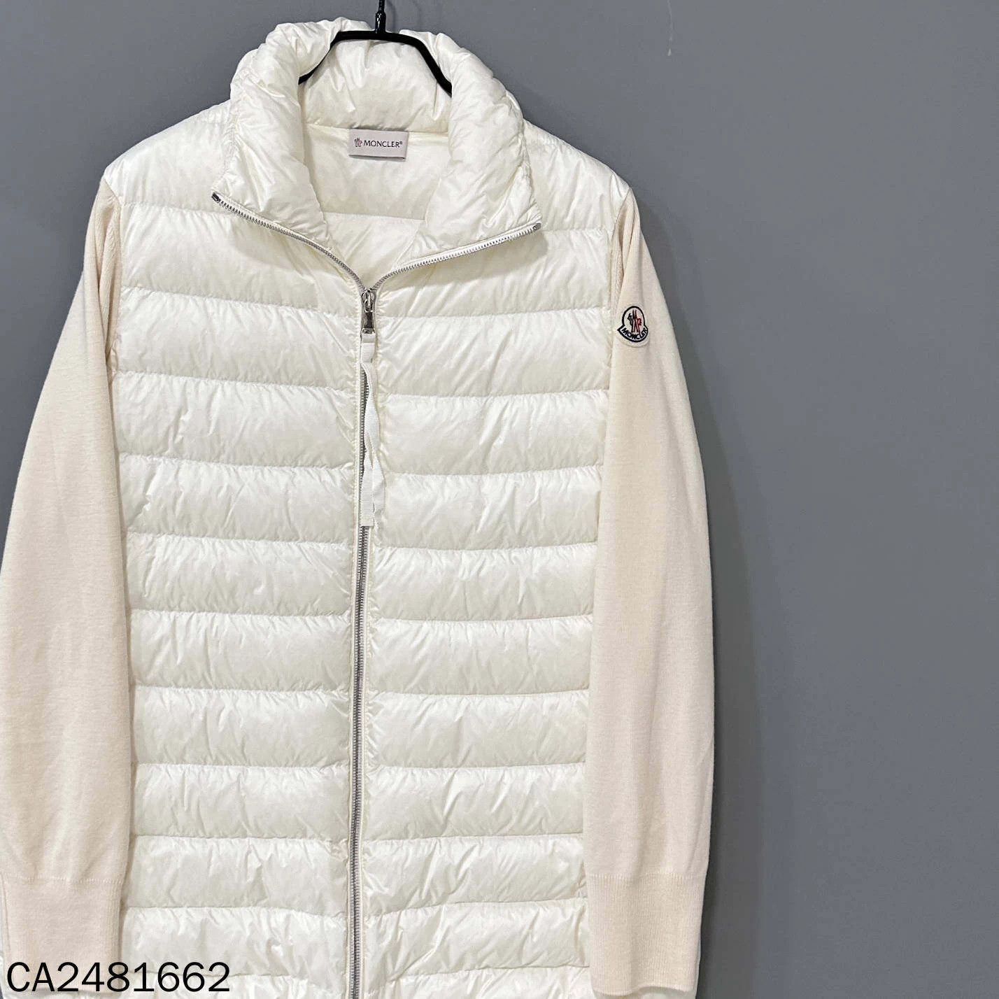 Moncler Moncler Ivory Knit Down Jacket M 99% New Size M / US 6-8 / IT 42-44 - 2 Thumbnail