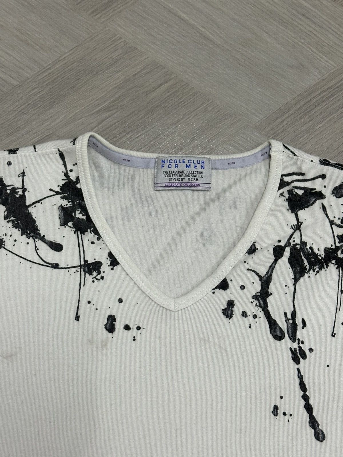 14th Addiction Vkei Fashion Nicole Club For Men Paint Splatter Tee Size US S / EU 44-46 / 1 - 3 Thumbnail