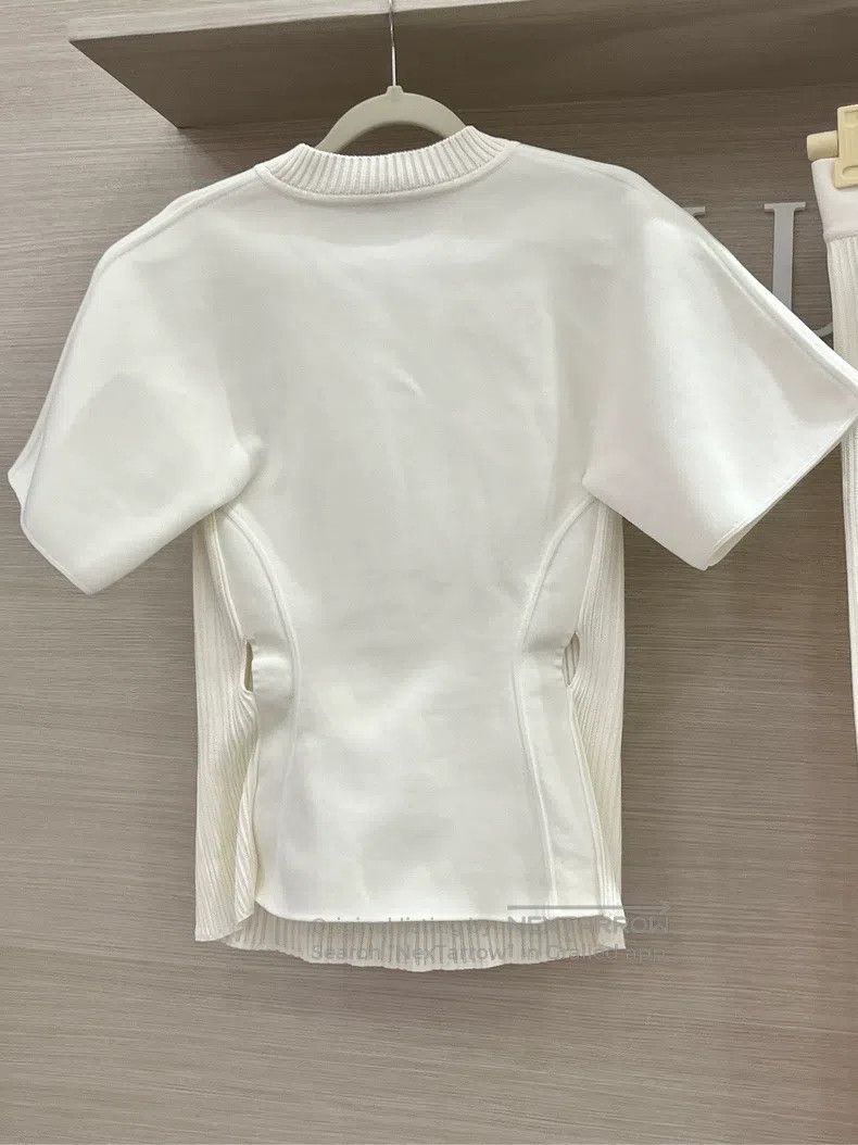 Hermes Hermes White Ruffled Set Without Belt Top and Pants Size XXS / US 00 / IT 34 - 5 Thumbnail