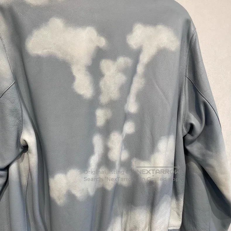 Louis Vuitton Louis Vuitton Blue Sky White Cloud Show Leather Jacket Size US M / EU 48-50 / 2 - 3 Thumbnail
