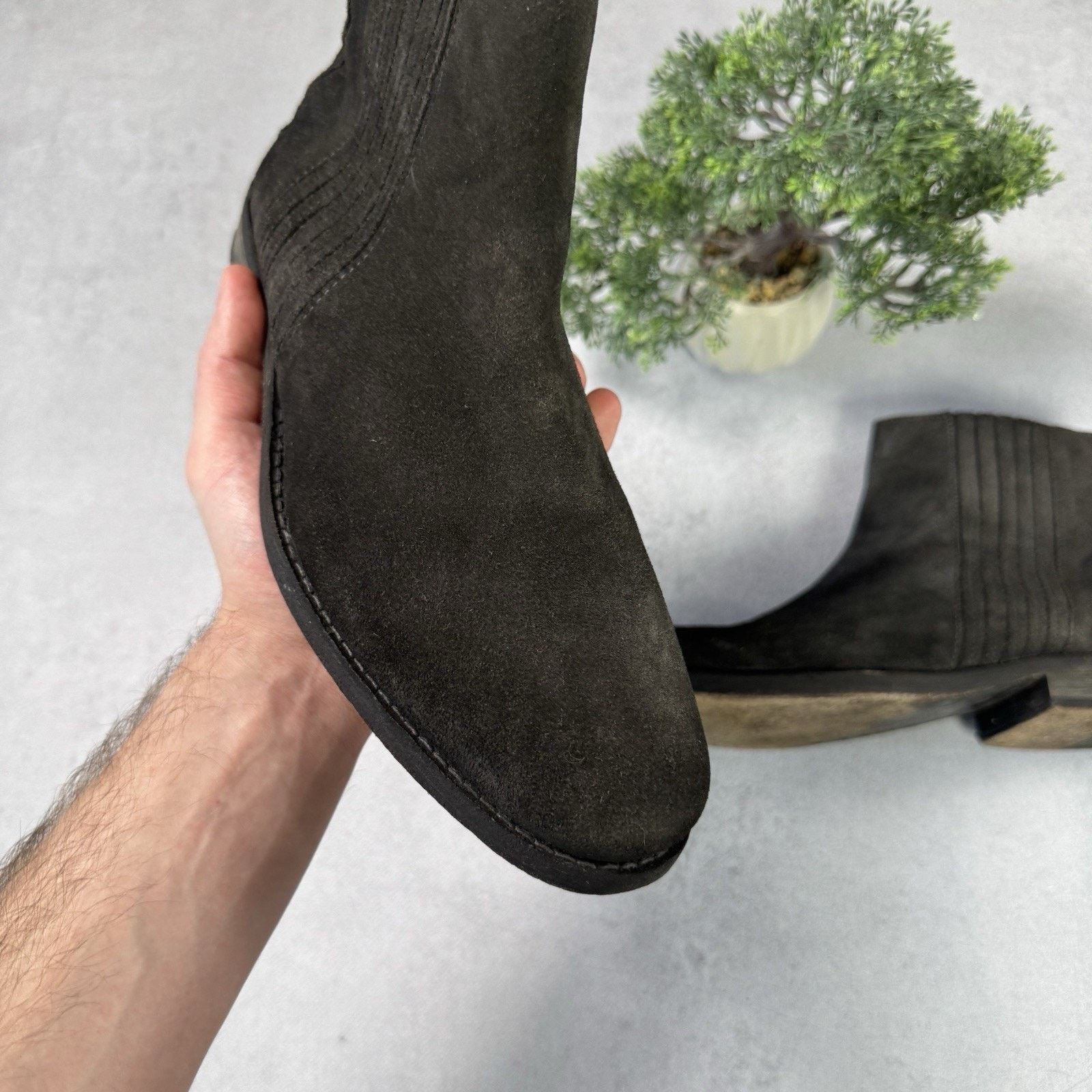Allsaints Vintage Allsaints Men Suede Chelsea Size 42 US8.5 Grey Size US 8.5 / EU 41-42 - 4 Thumbnail