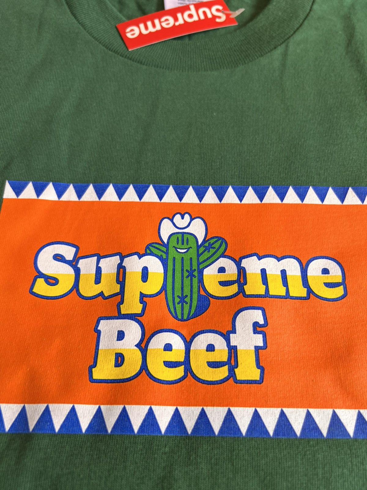 Supreme XXL Supreme Beef Tee photo 2025 western beef light pine Size US XXL / EU 58 / 5 - 5 Thumbnail