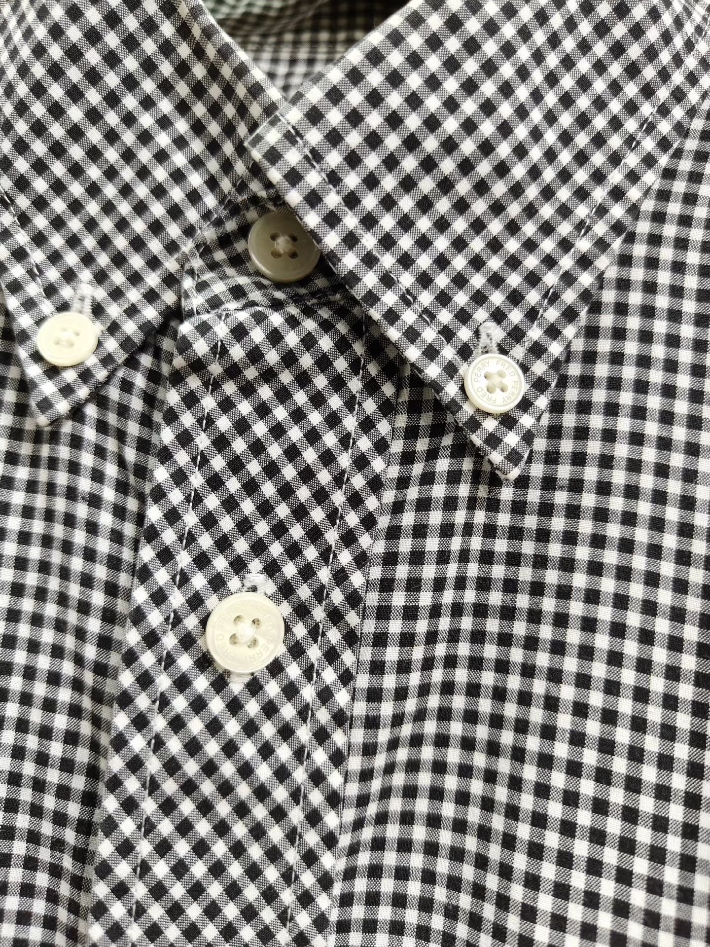 Fred Perry Fred Perry Men's Check Print Button-Up K29 Size US M / EU 48-50 / 2 - 4 Thumbnail
