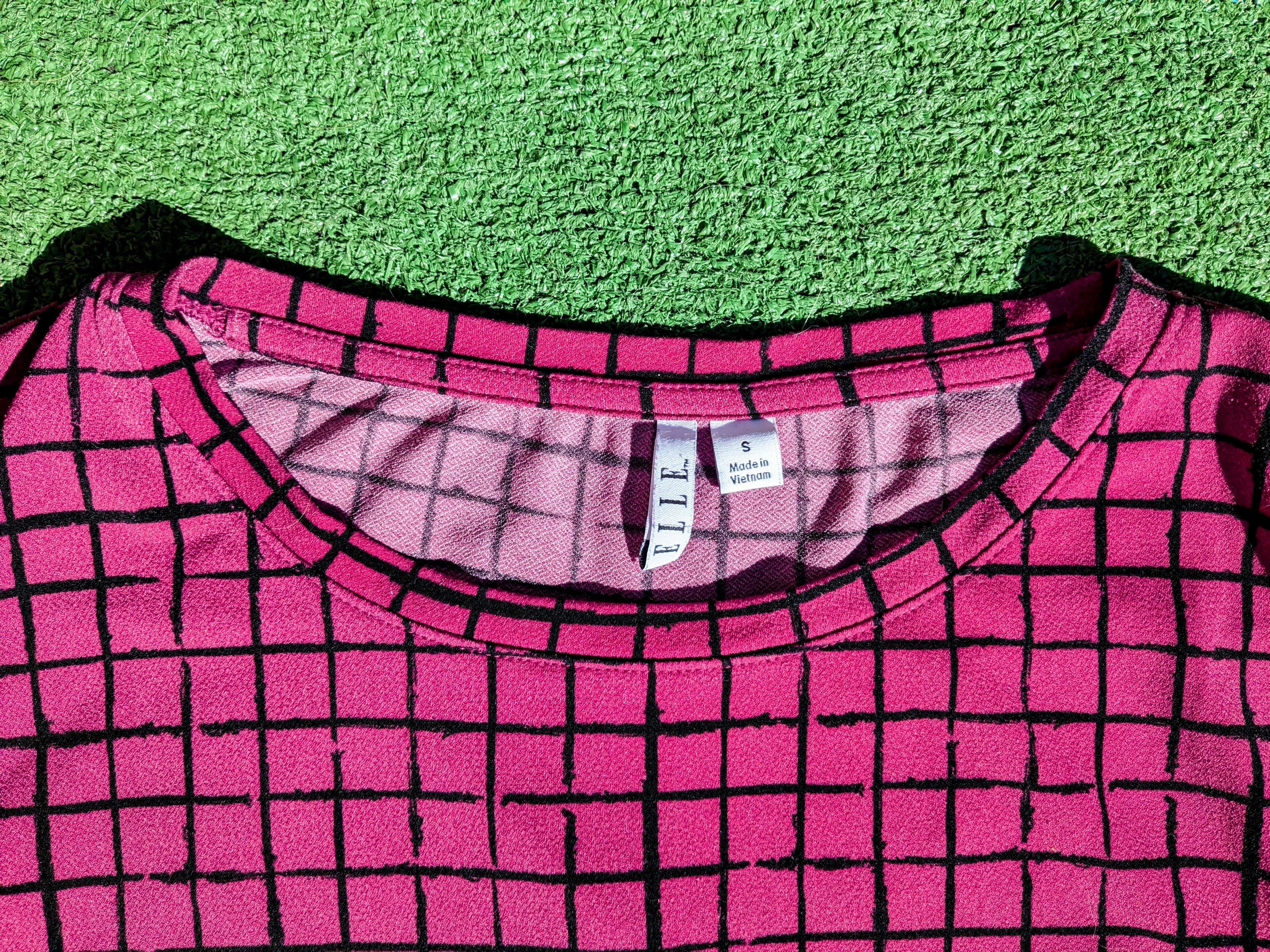 Designer Elle Crosshatch Check Design Pullover Sleeveless Top EUC Size S / US 4 / IT 40 - 6 Thumbnail