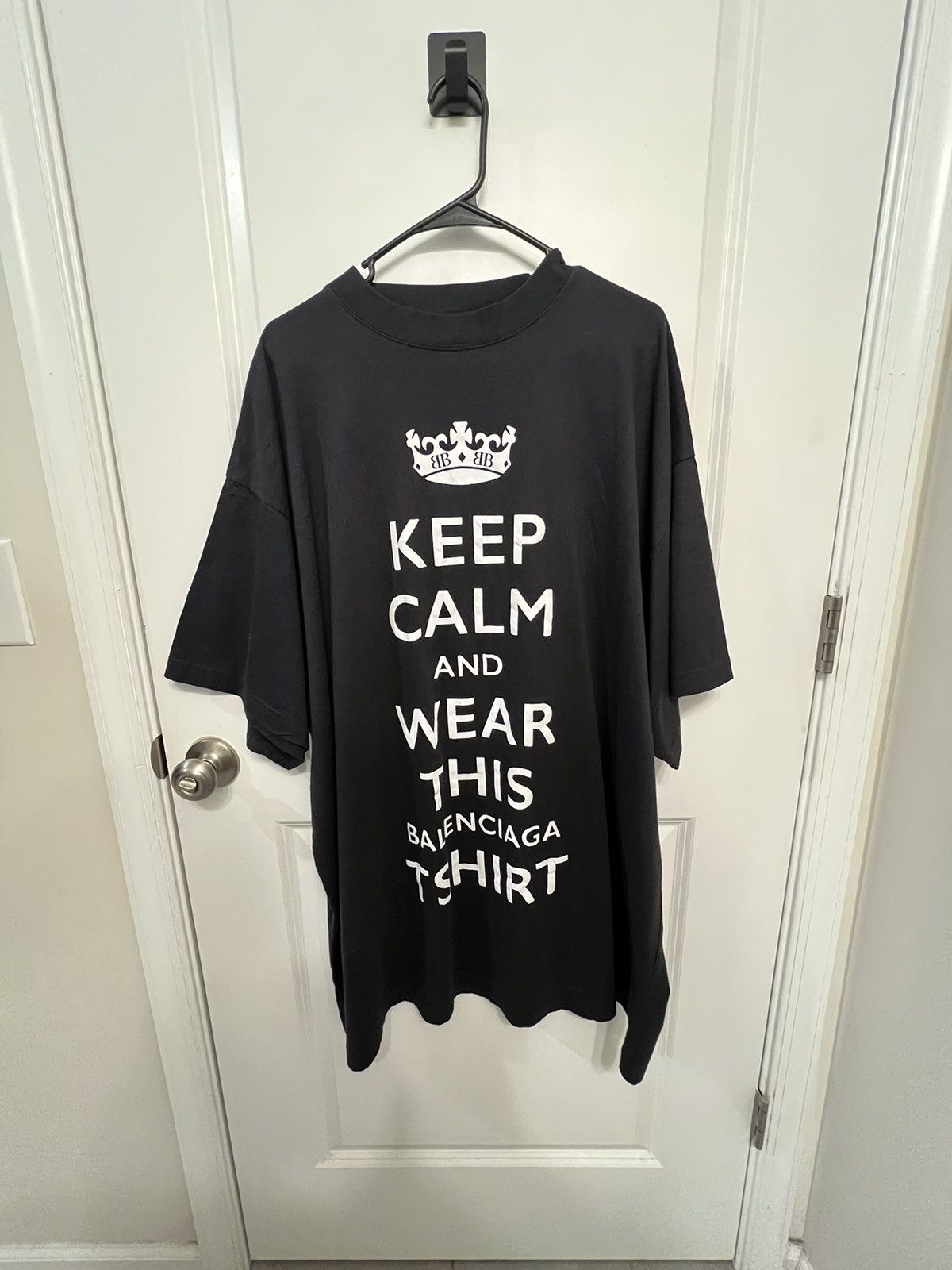 Balenciaga Balenciaga Keep Calm T Shirt Size US XL / EU 56 / 4 - 1 Thumbnail