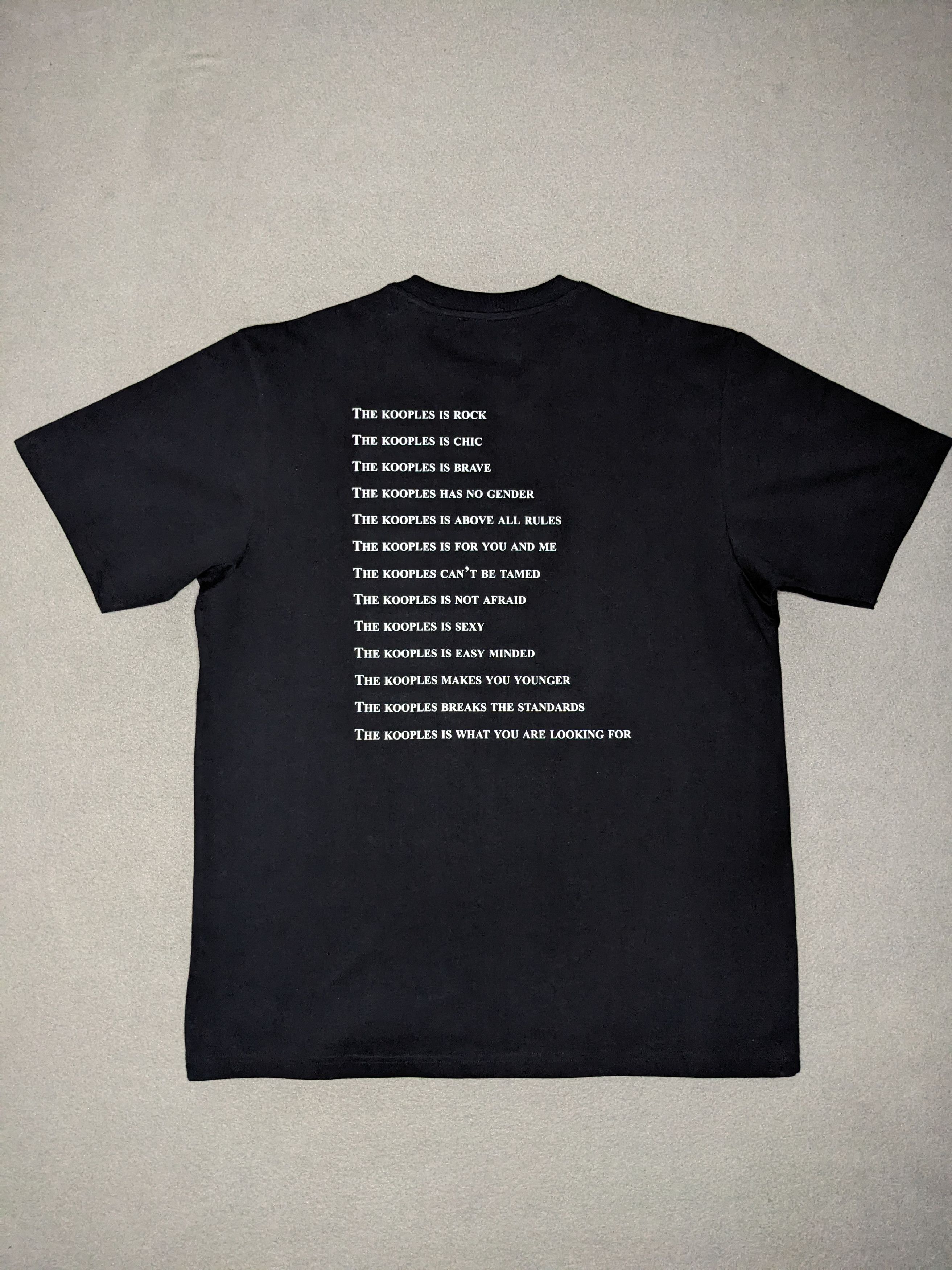 The Kooples The Kooples Paris What Is Shirt Large Graphic Tee Black NWOT Size US L / EU 52-54 / 3 - 3 Thumbnail
