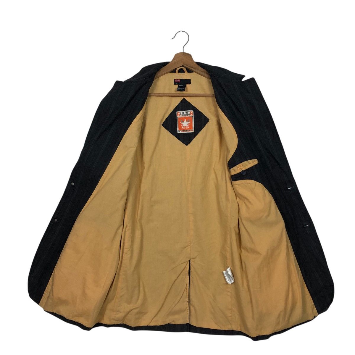 Diesel DIESEL Pinstripe Blazer L — Workwear Tailored Cotton Jacket Size US L / EU 52-54 / 3 - 14 Thumbnail