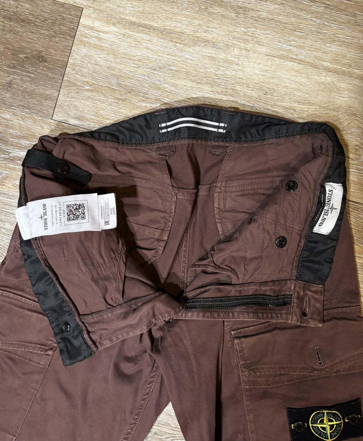 Stone Island Burgundy Stone Island Cargo Pants Size US 30 / EU 46 - 3 Thumbnail