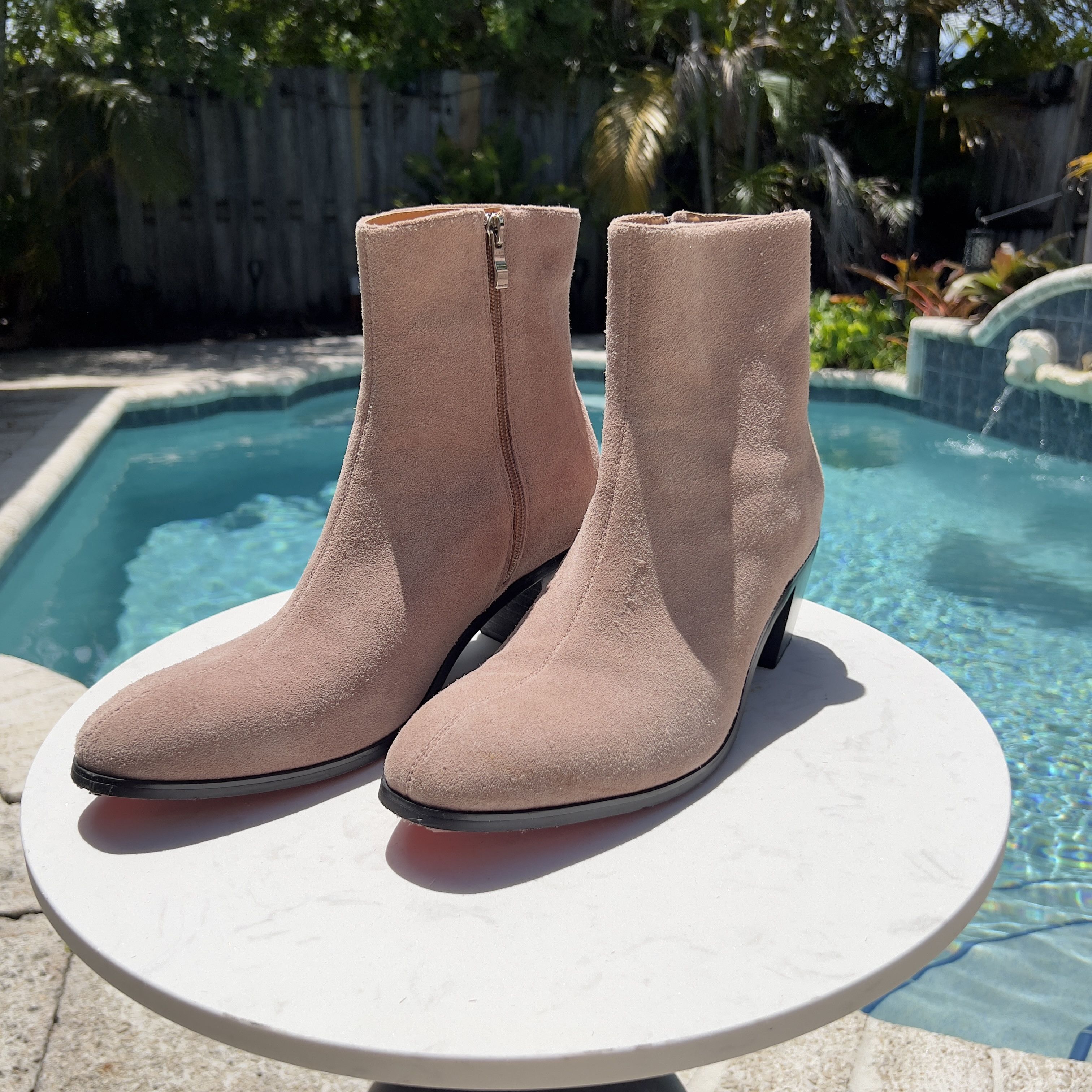 Other Milano Light Brown Suede Round Toe Chelsea Boots Size US 11 / EU 44 - 2 Thumbnail