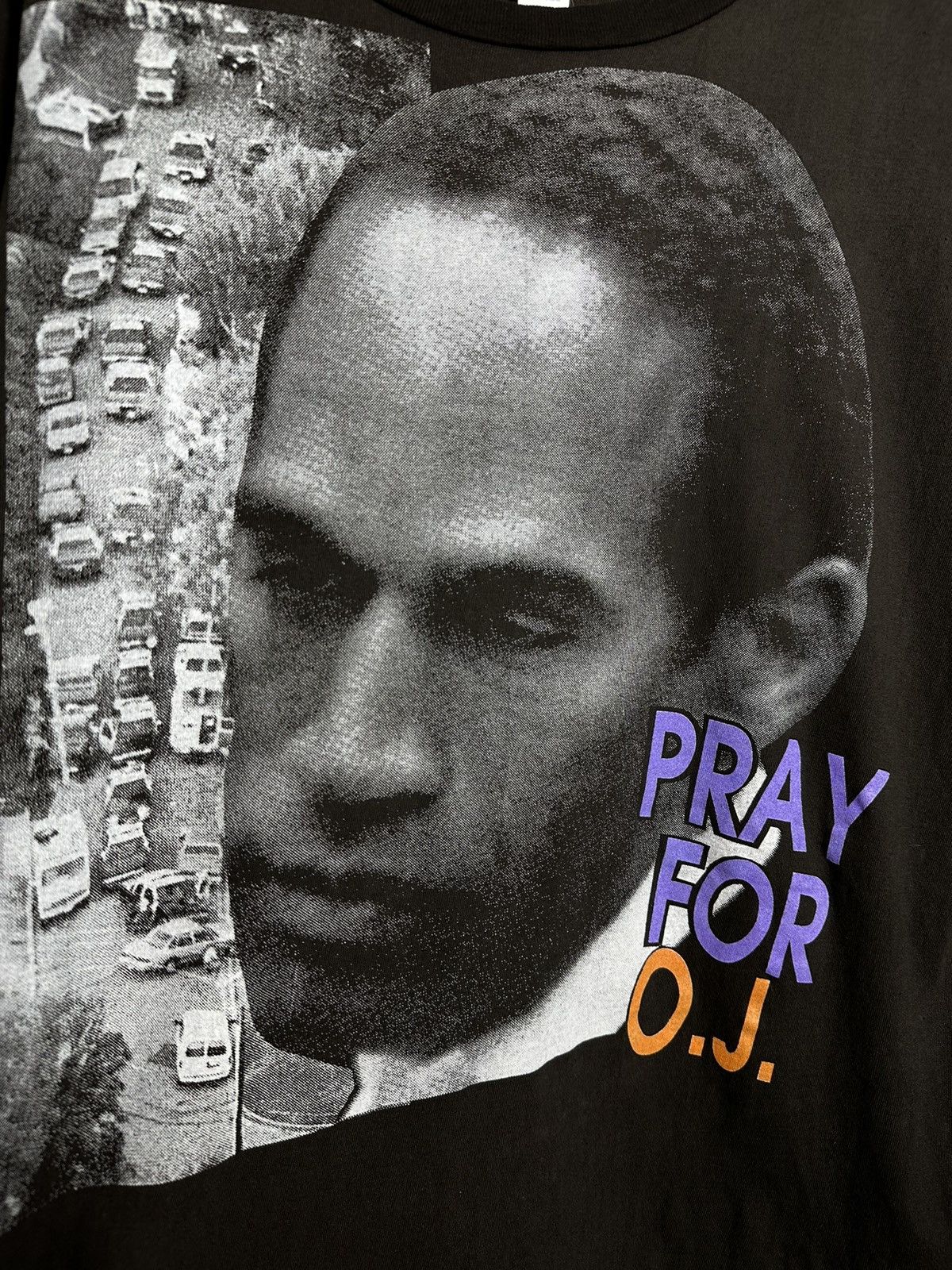 Vintage Vintage Pray for O.J. Simpson go O.J. 90s rap tee shirt Size US XL / EU 56 / 4 - 4 Thumbnail