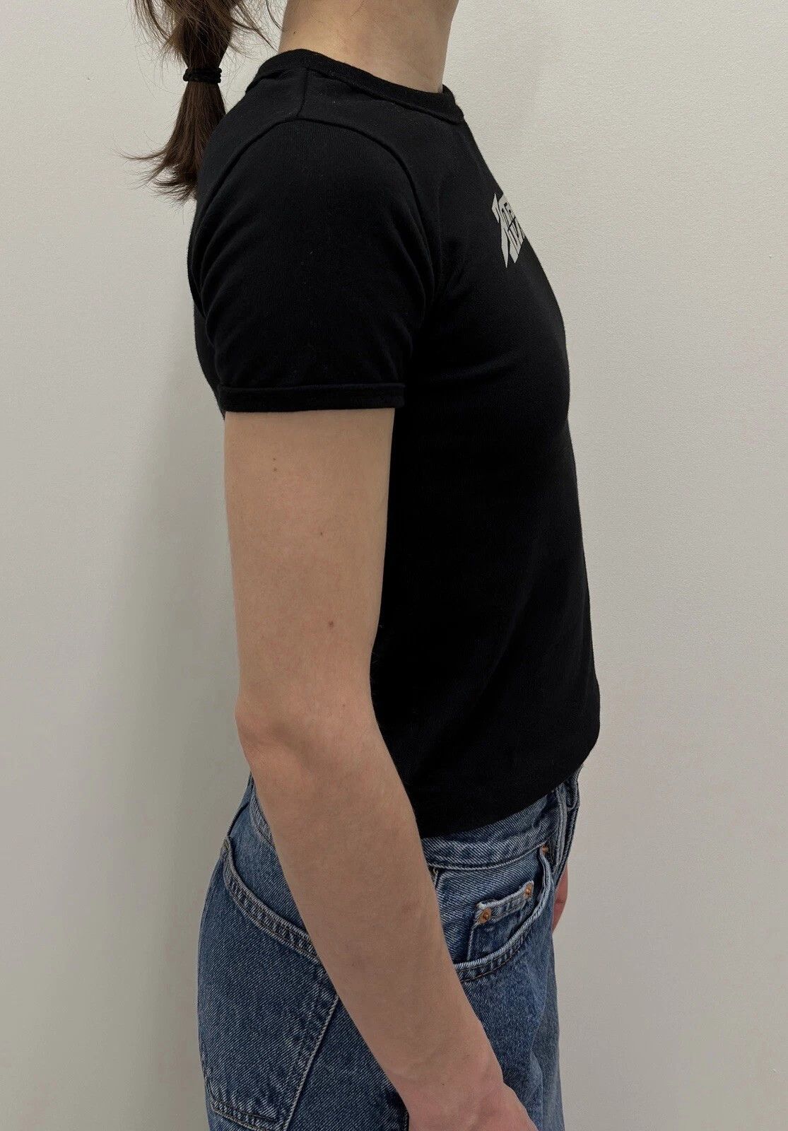 Ambush Design AMBUSH Womens Cotton Tee T-shirt Top Black Logo Size XS / US 0-2 / IT 36-38 - 8 Thumbnail
