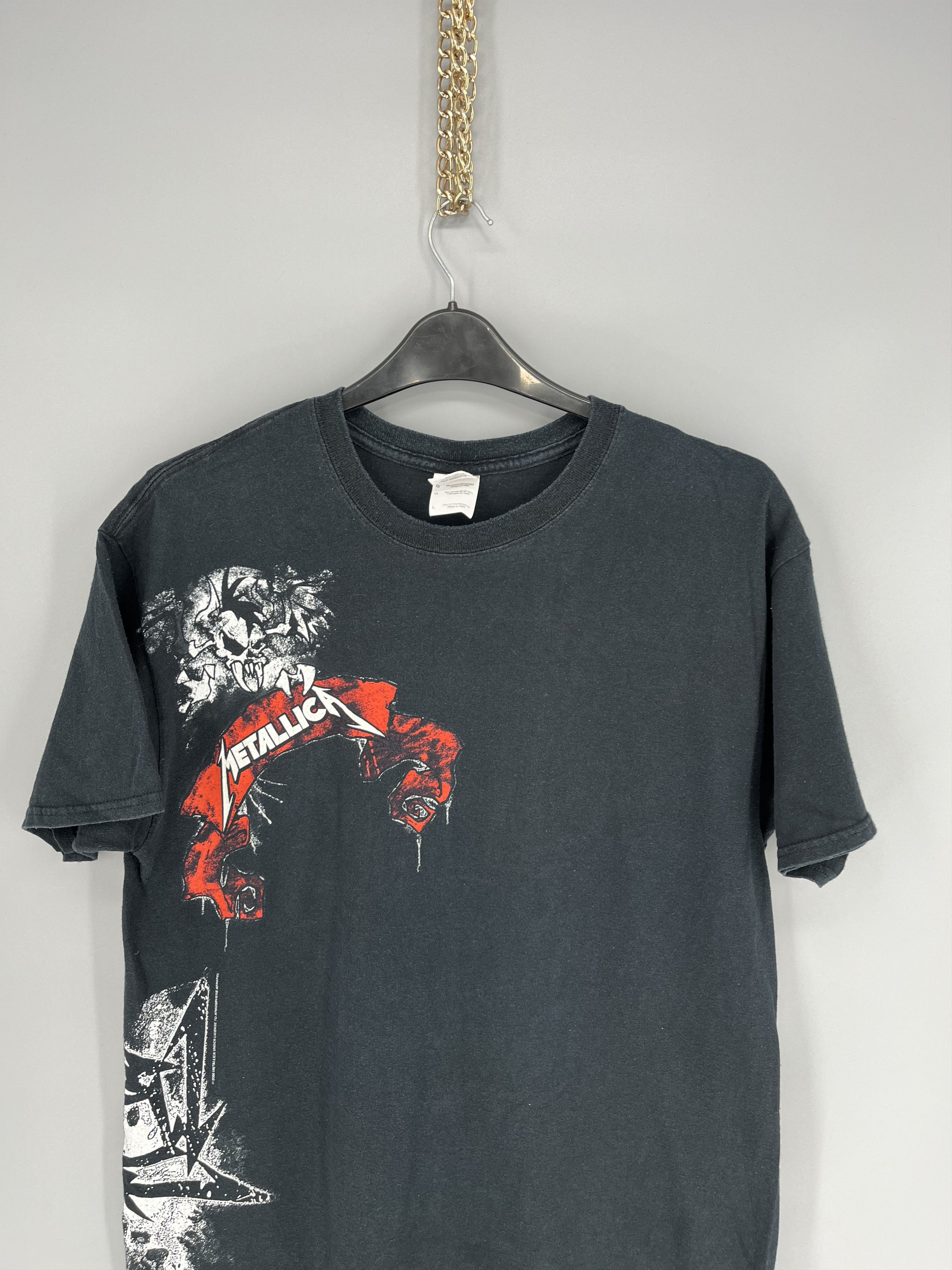 Band Tees × Metallica × Vintage Vintage 2008 Metallica Metal Tour T shirt (L) Size US L / EU 52-54 / 3 - 6 Thumbnail