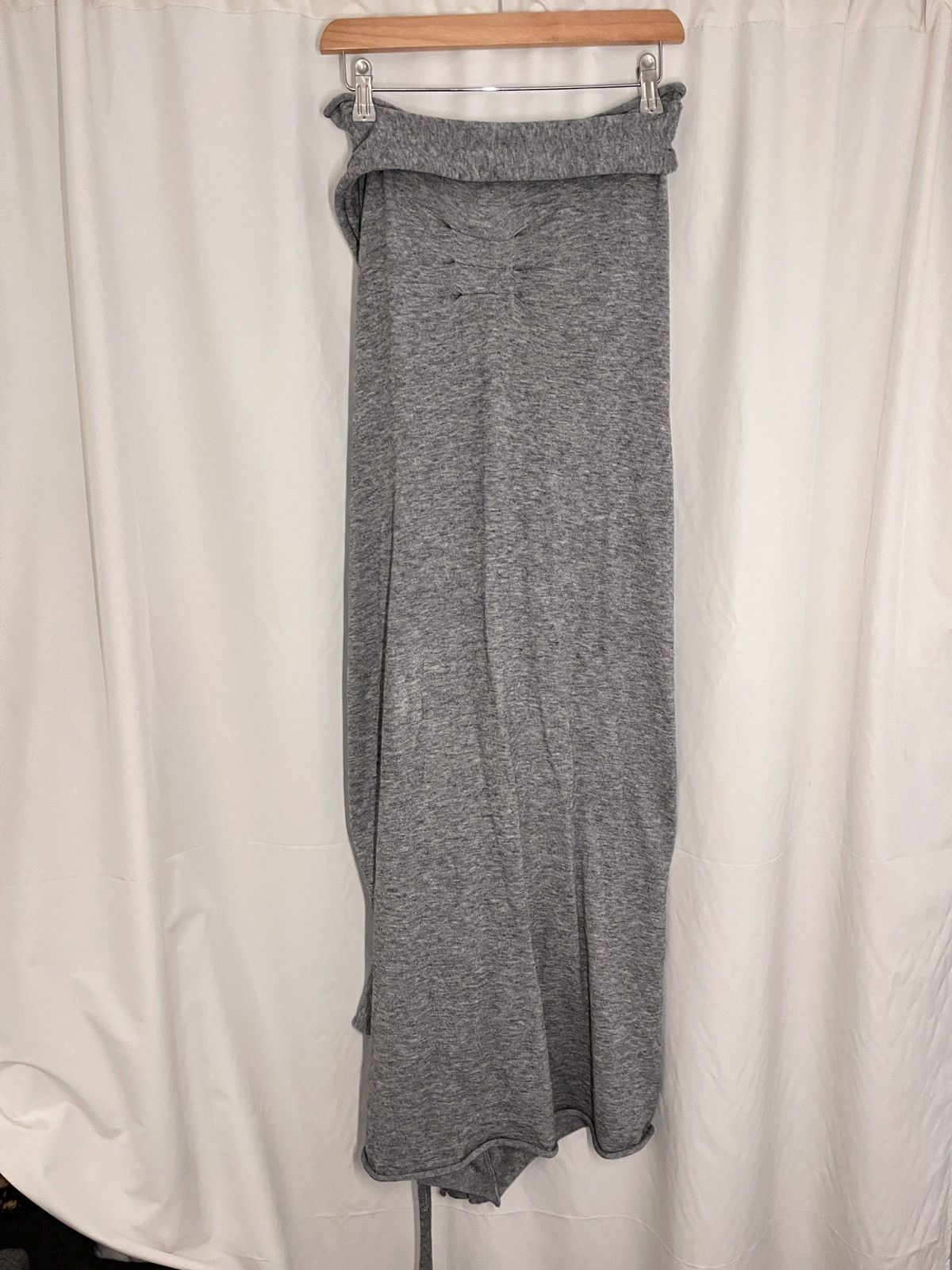 Ottolinger Ottolinger gray drape strap knit maxi skirt Size 30" / US 8 / IT 44 - 4 Thumbnail