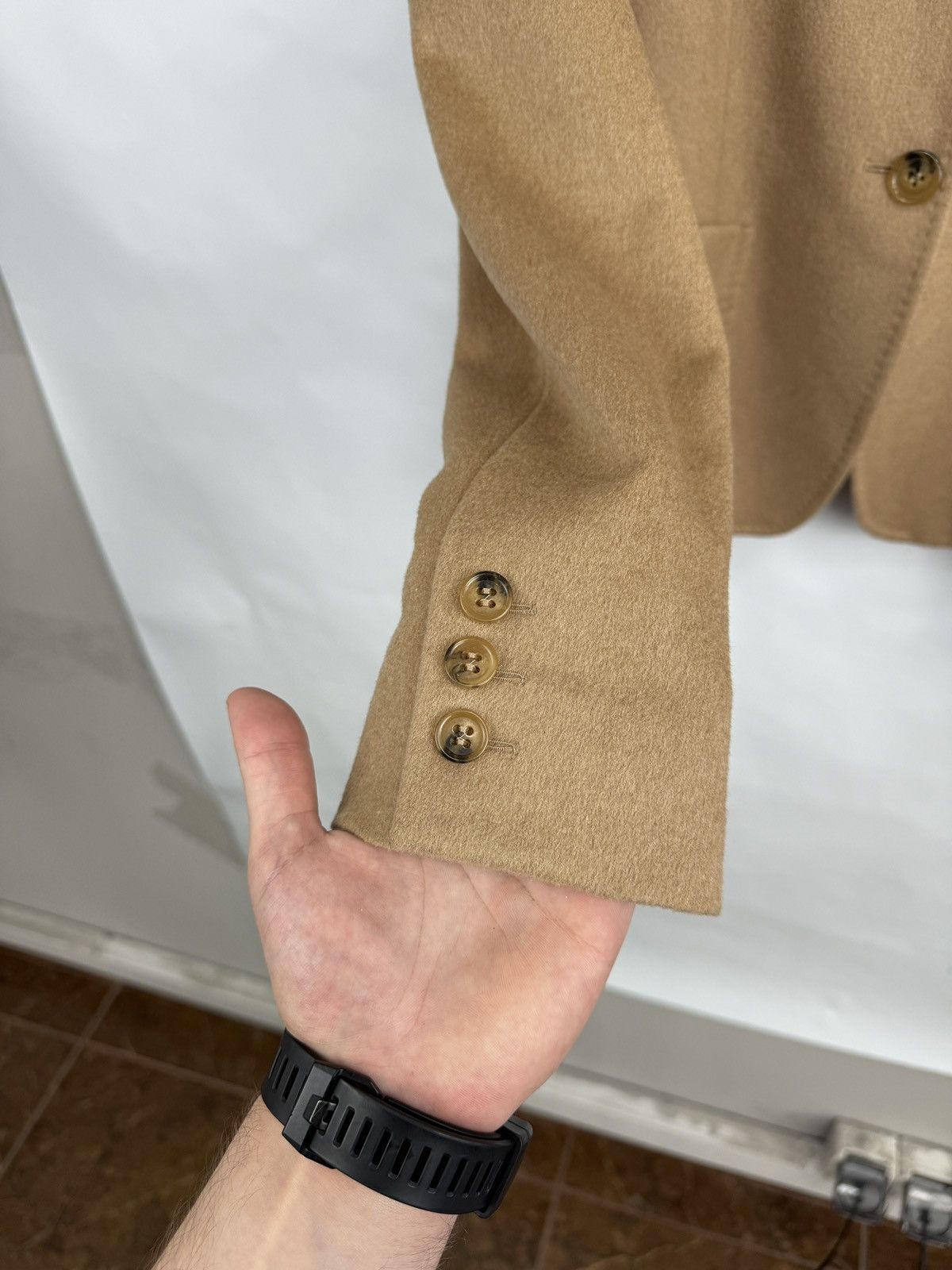 Max Mara 🇮🇹 Vintage Max Mara Camel Hair Blazer Jacket Made in Italy Size XL / US 12-14 / IT 48-50 - 8 Thumbnail