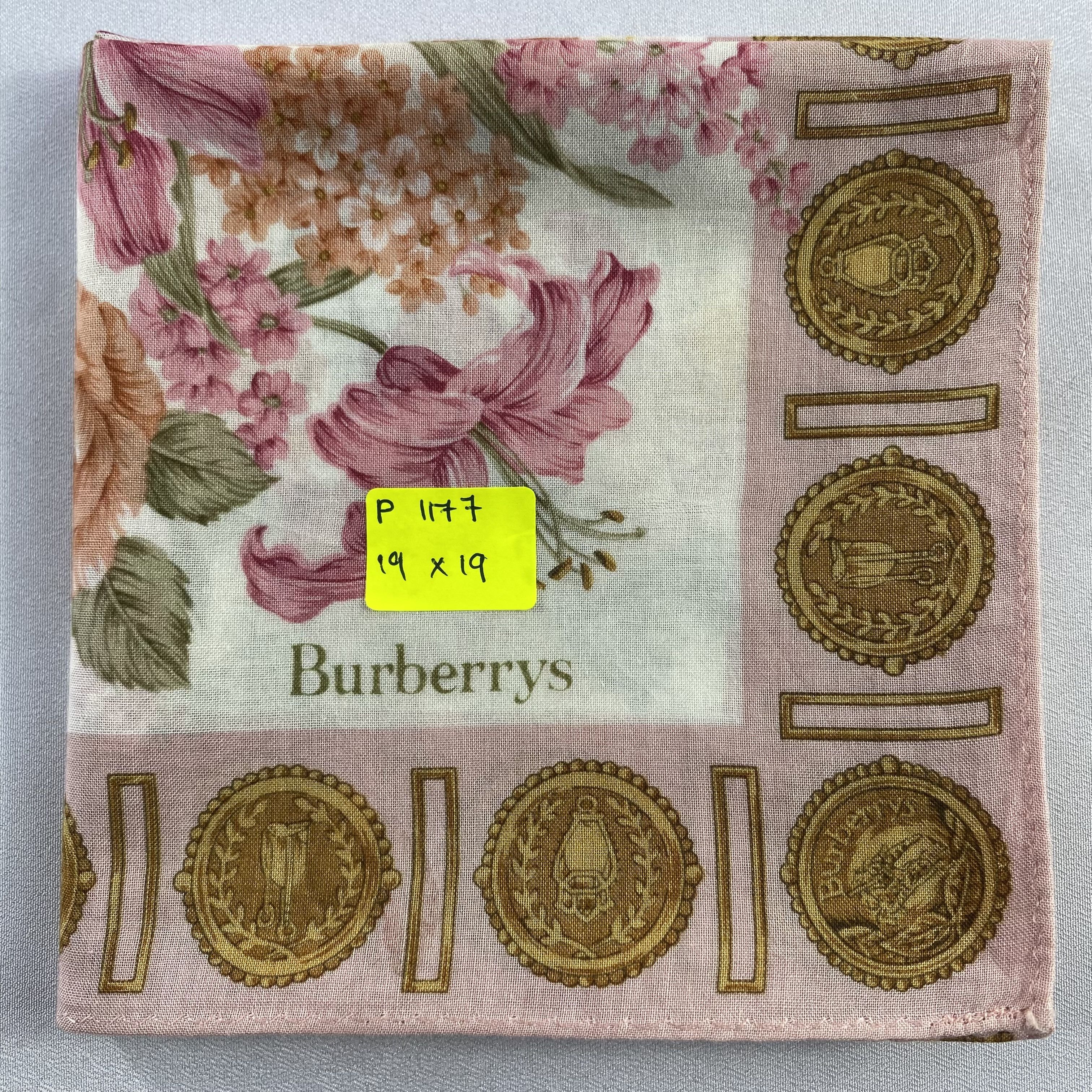 Burberry × Vintage Burberry Handkerchief / Neckerchief / Bandana-P1177 Size ONE SIZE - 6 Thumbnail