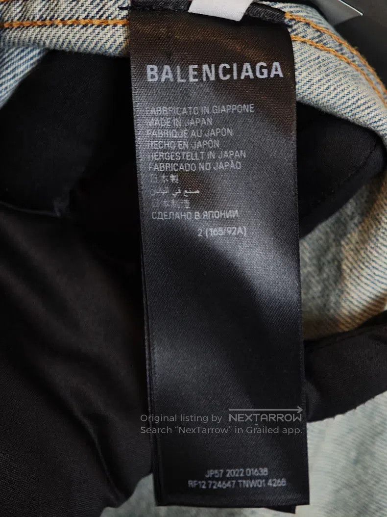 Balenciaga Balenciaga Denim Jacket Size US M / EU 48-50 / 2 - 5 Thumbnail