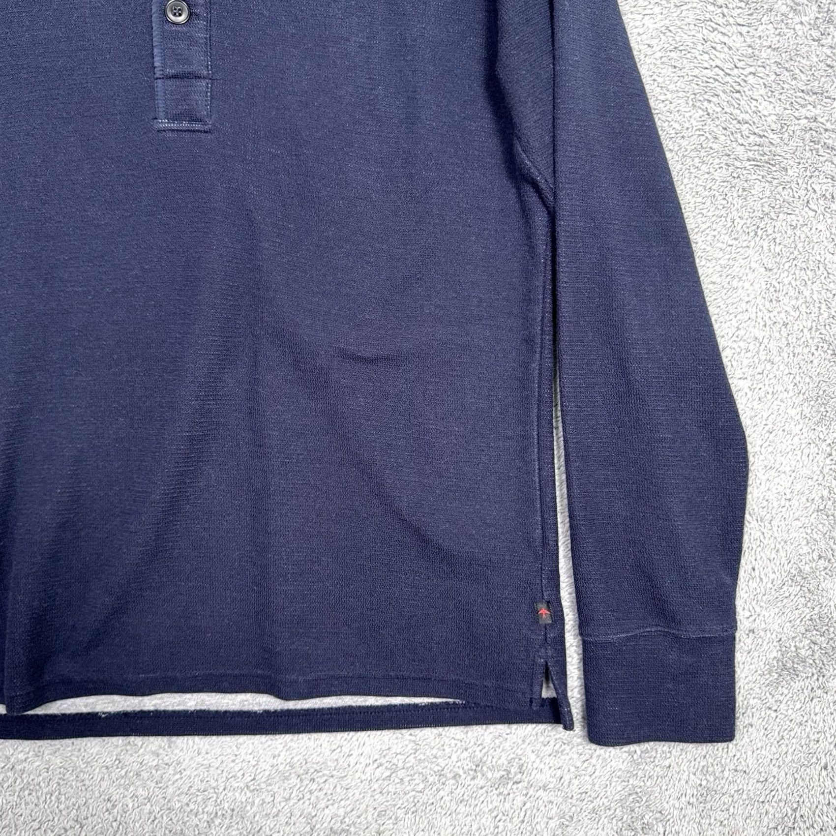 Relwen Relwen Blue Mens Polo Henley Knit Sweater - Huckberry Size US M / EU 48-50 / 2 - 3 Thumbnail