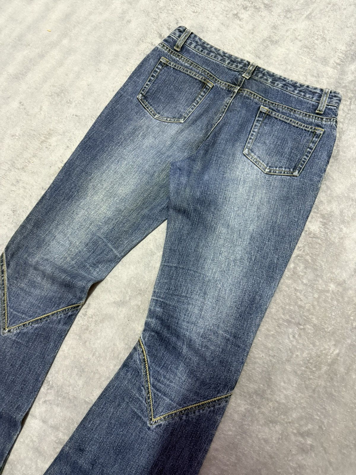 Hysteric Glamour Oririn Japan Panelling Flared Bootcut Jeans Size US 28 / EU 44 - 11 Thumbnail