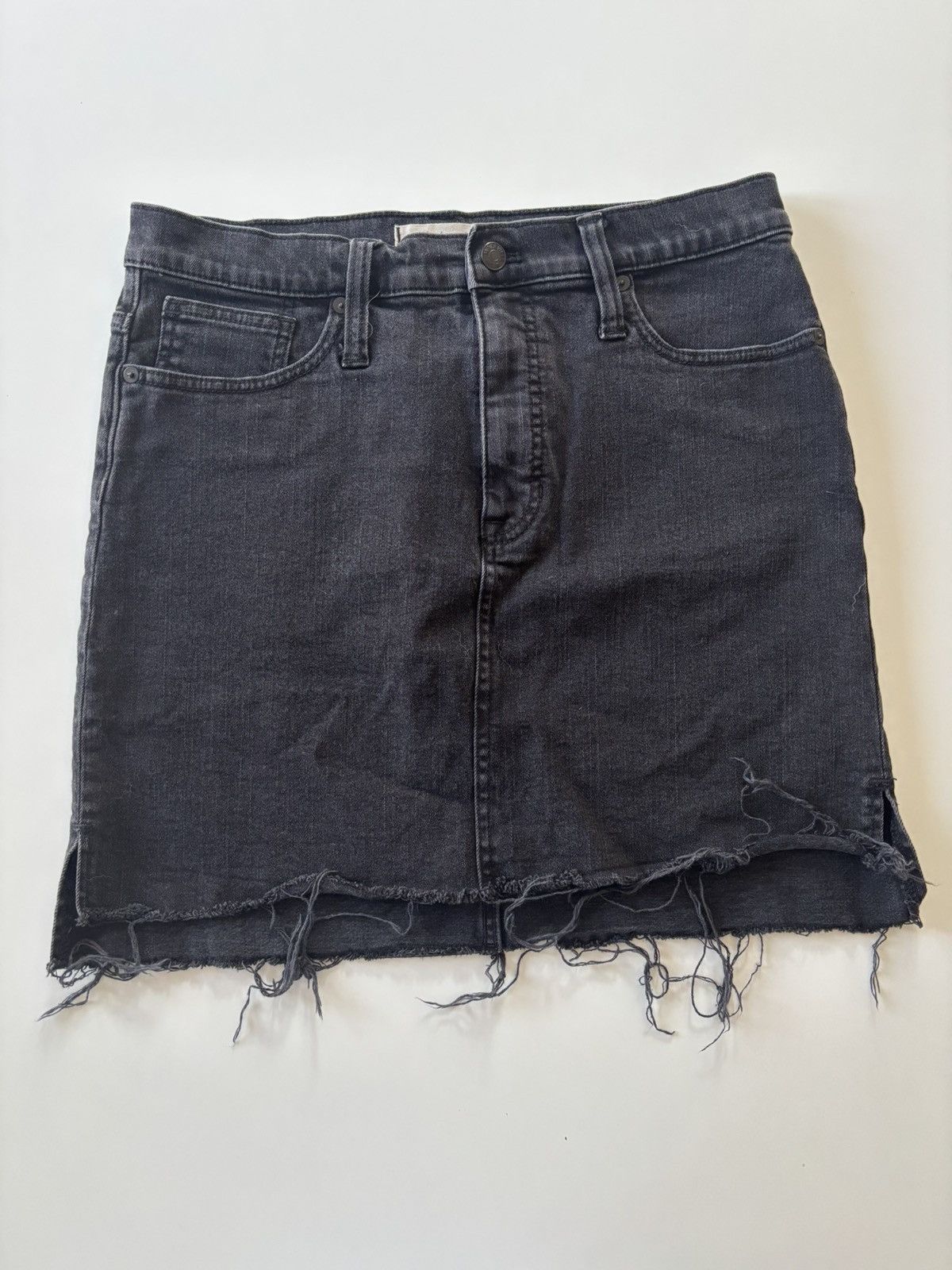 Madewell Raw-hem mini skirt Size 29" - 1 Thumbnail