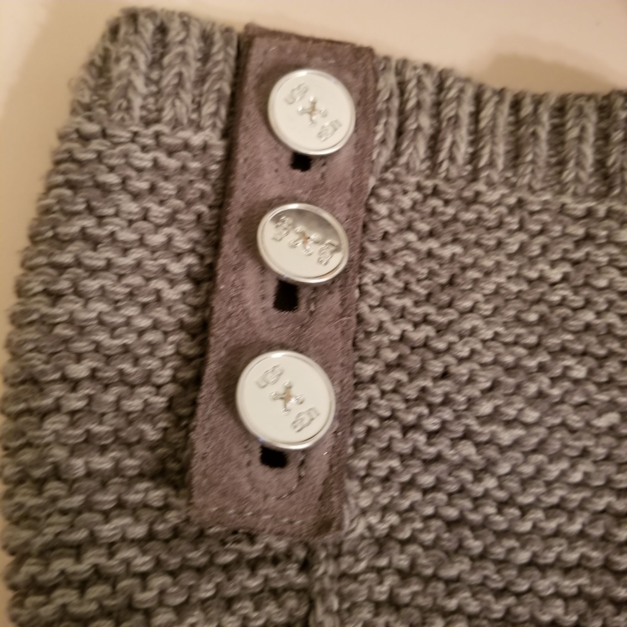 Ugg Ugg 7 Gray PURL CARDY Knit Winter Boots Fold Over Slouch Con Size US 7 / IT 37 - 11 Thumbnail