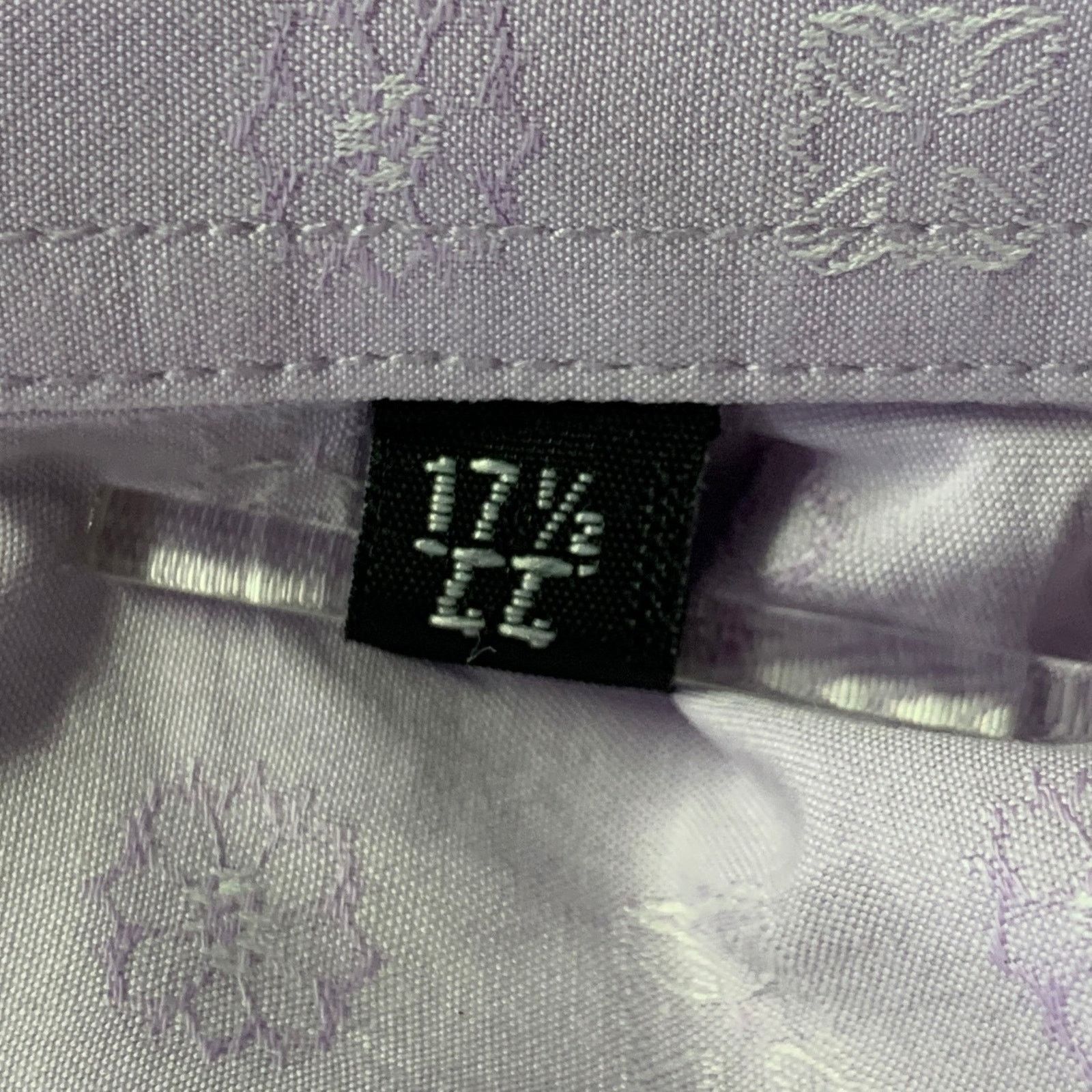 Paul Smith PAUL SMITH XL Purple Jacquard Cotton French Cuff Shirt Size 44R - 6 Thumbnail