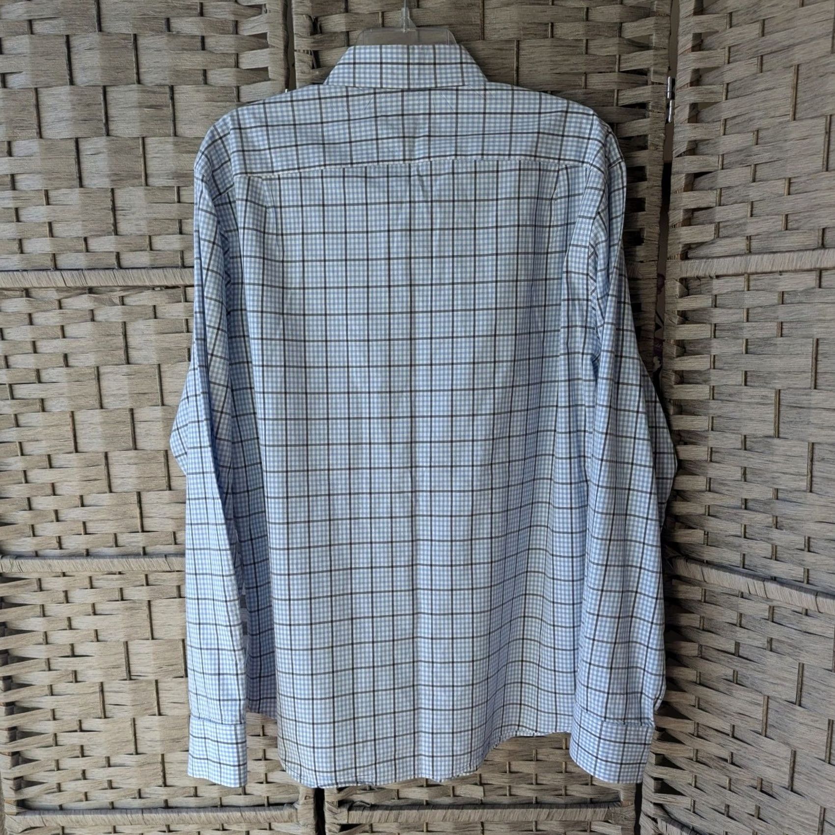 J.Crew J.Crew Blue Black White Tattersall Check Cotton Button-Down Shirt Mens L Size US L / EU 52-54 / 3 - 3 Thumbnail