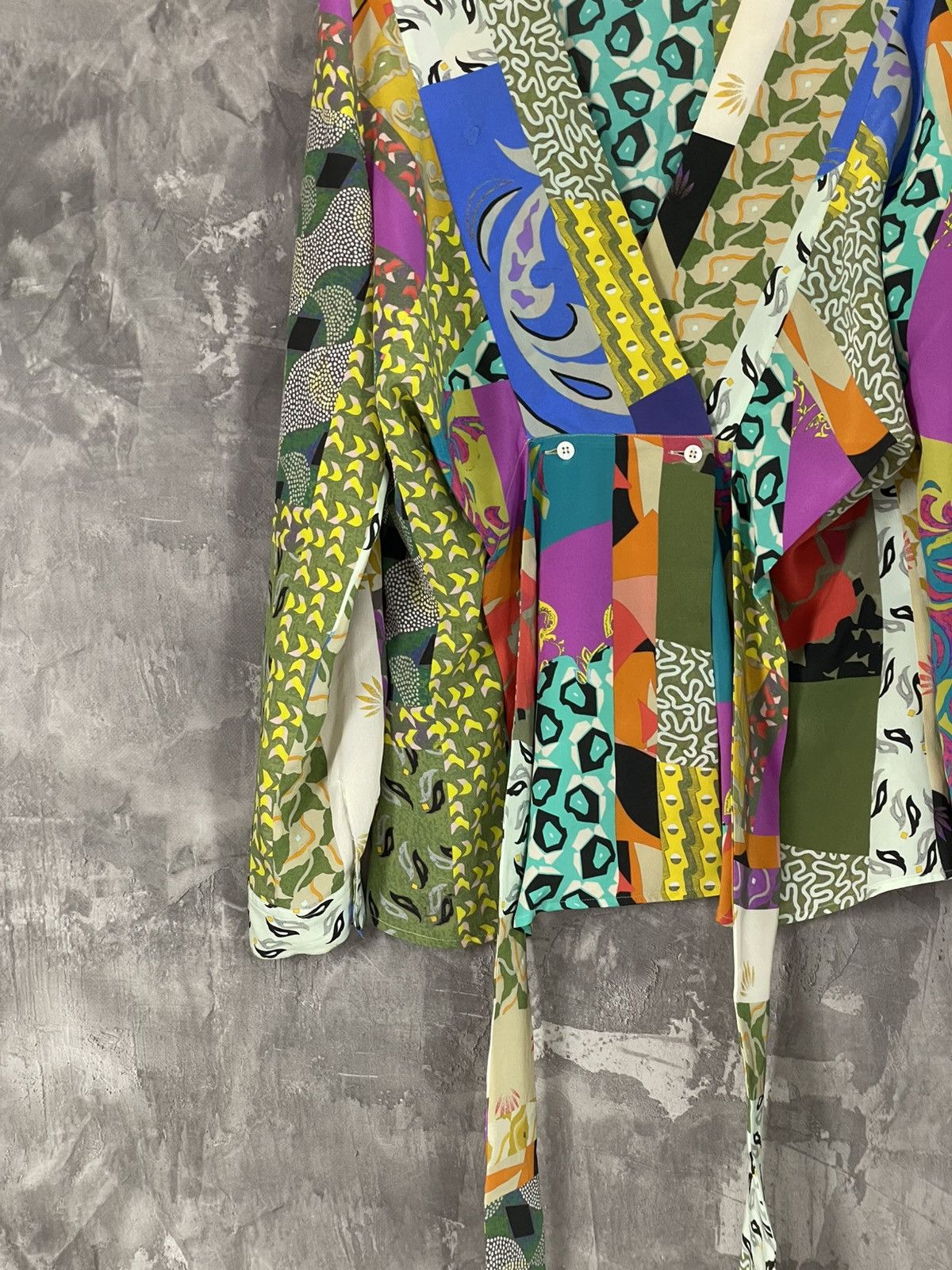 Etro Etro Vintage Multicolour Avant Garde Long Leeve Blouse Size M / US 6-8 / IT 42-44 - 5 Thumbnail